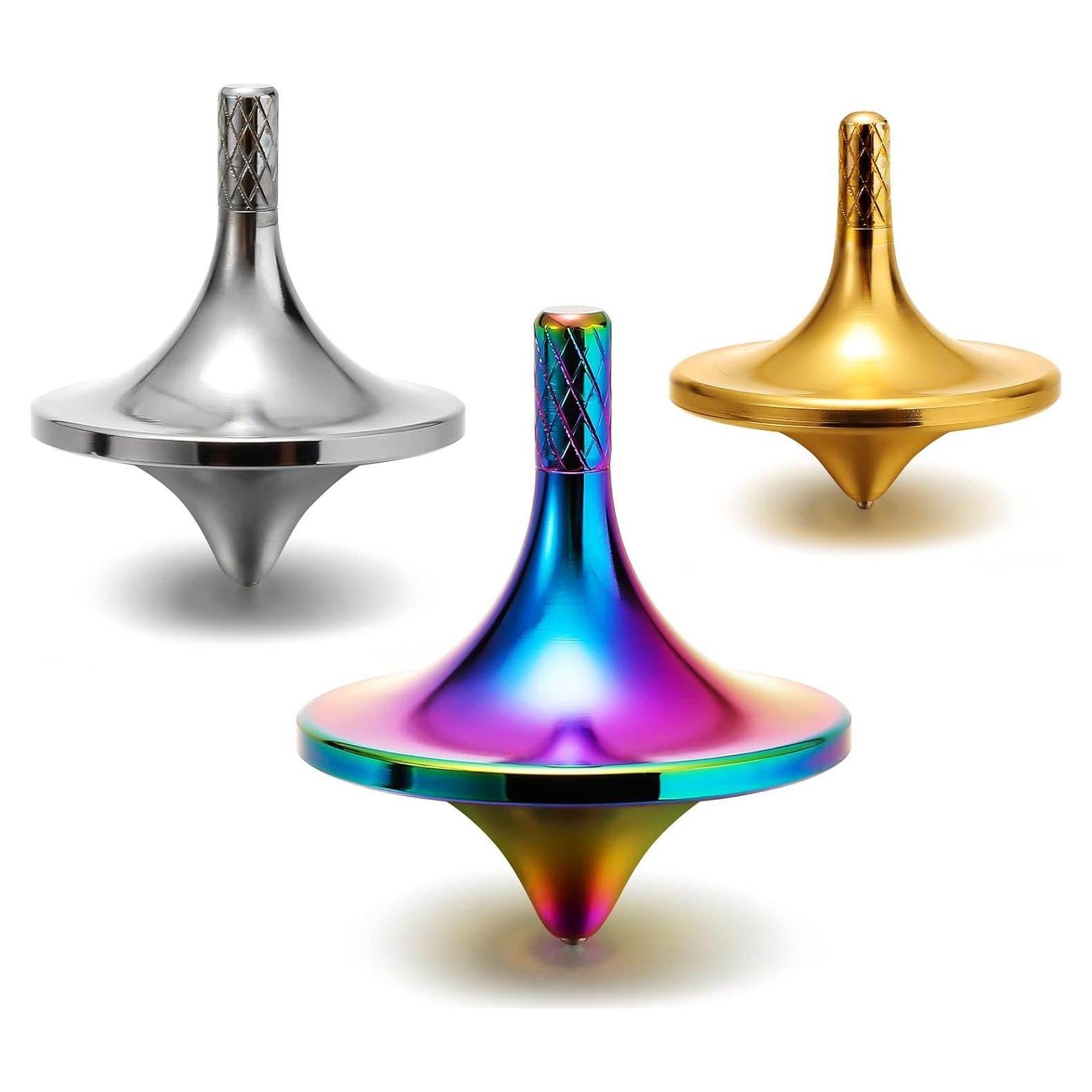 Juguete Giratorio de Metal Leitee - 3 Piezas, Alivio Estrés