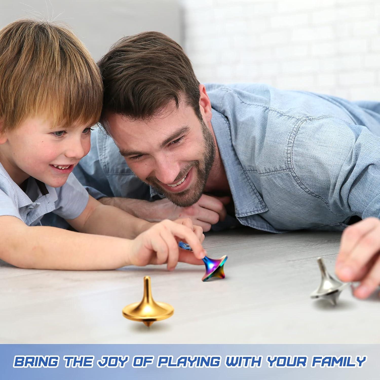 Juguete Giratorio de Metal Leitee - 3 Piezas, Alivio Estrés