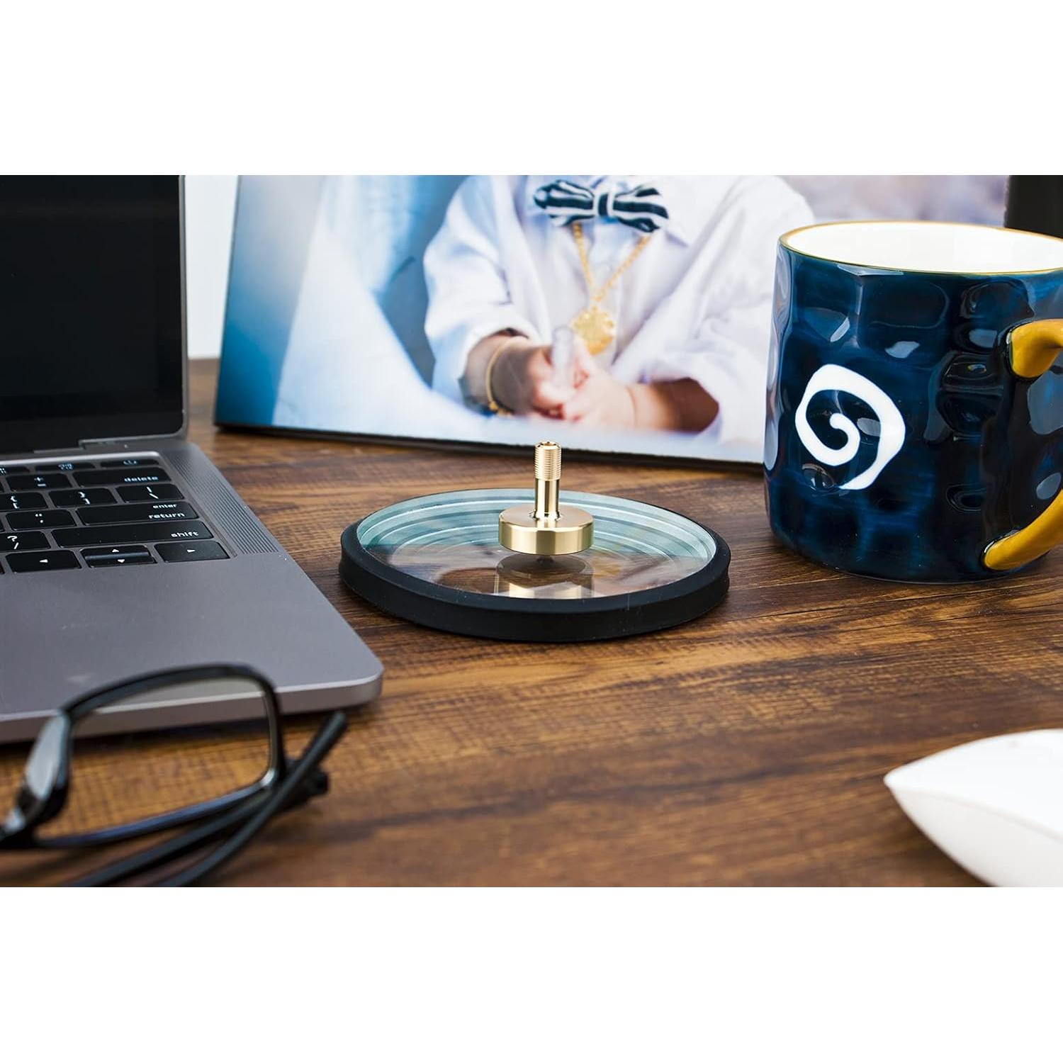 Trompo Antiestrés DjuiinoStar de Latón - Giro 5-8 Minutos