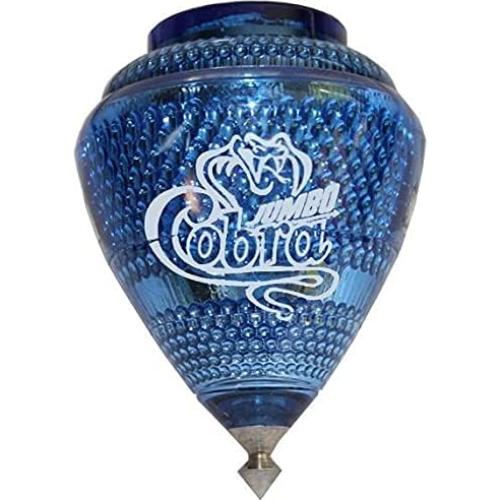 Paquete de 3 Trompos Jumbo Cobra Cometa - Plástico Durable con Punta de Metal