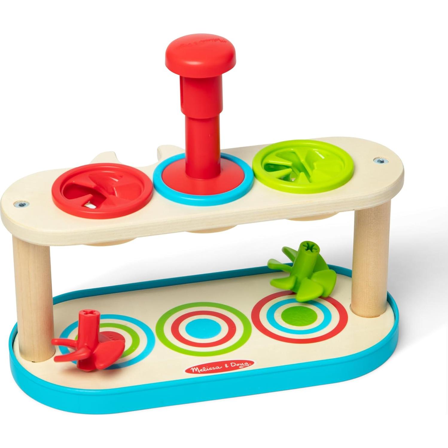 Juguete de Desarrollo Melissa & Doug con Trompos 2+ - Madera FSC