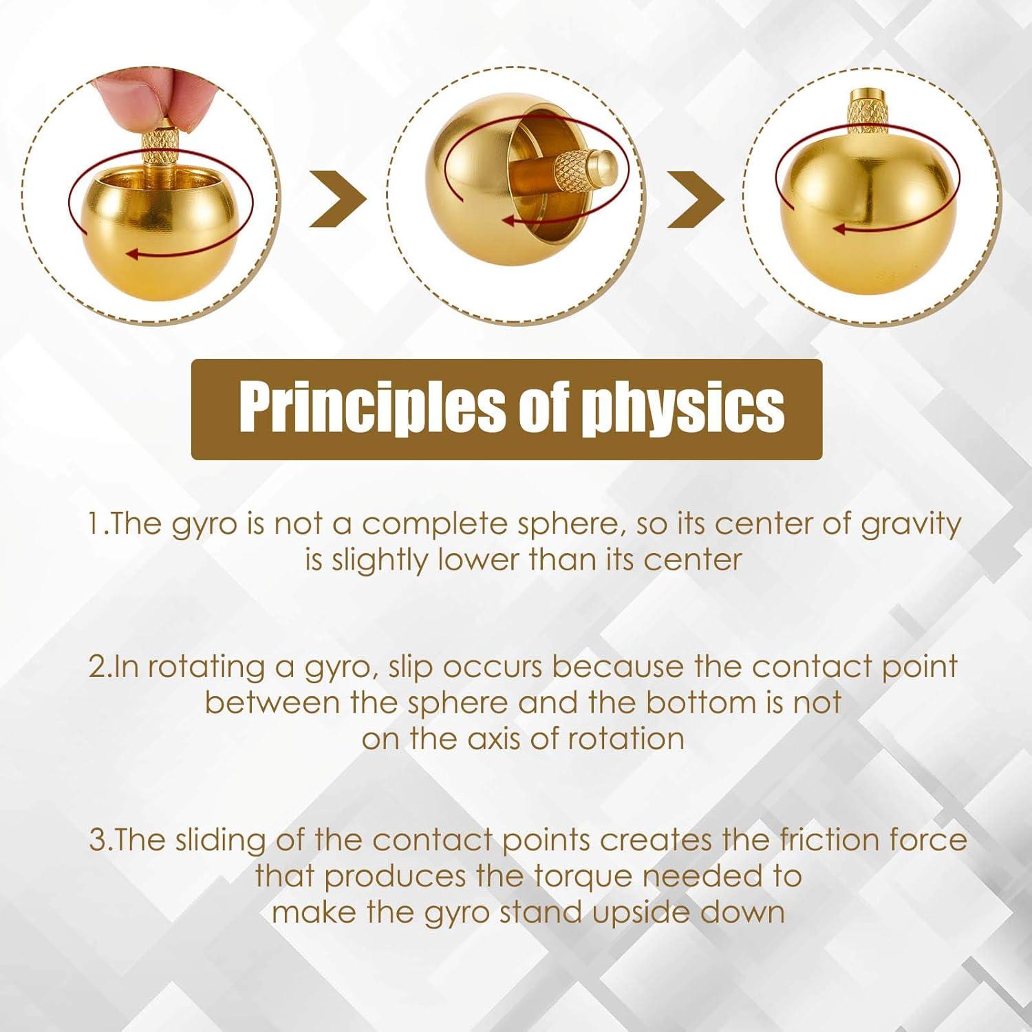 Trompos Invertidos de Metal Skylety - 2 Piezas Educativos