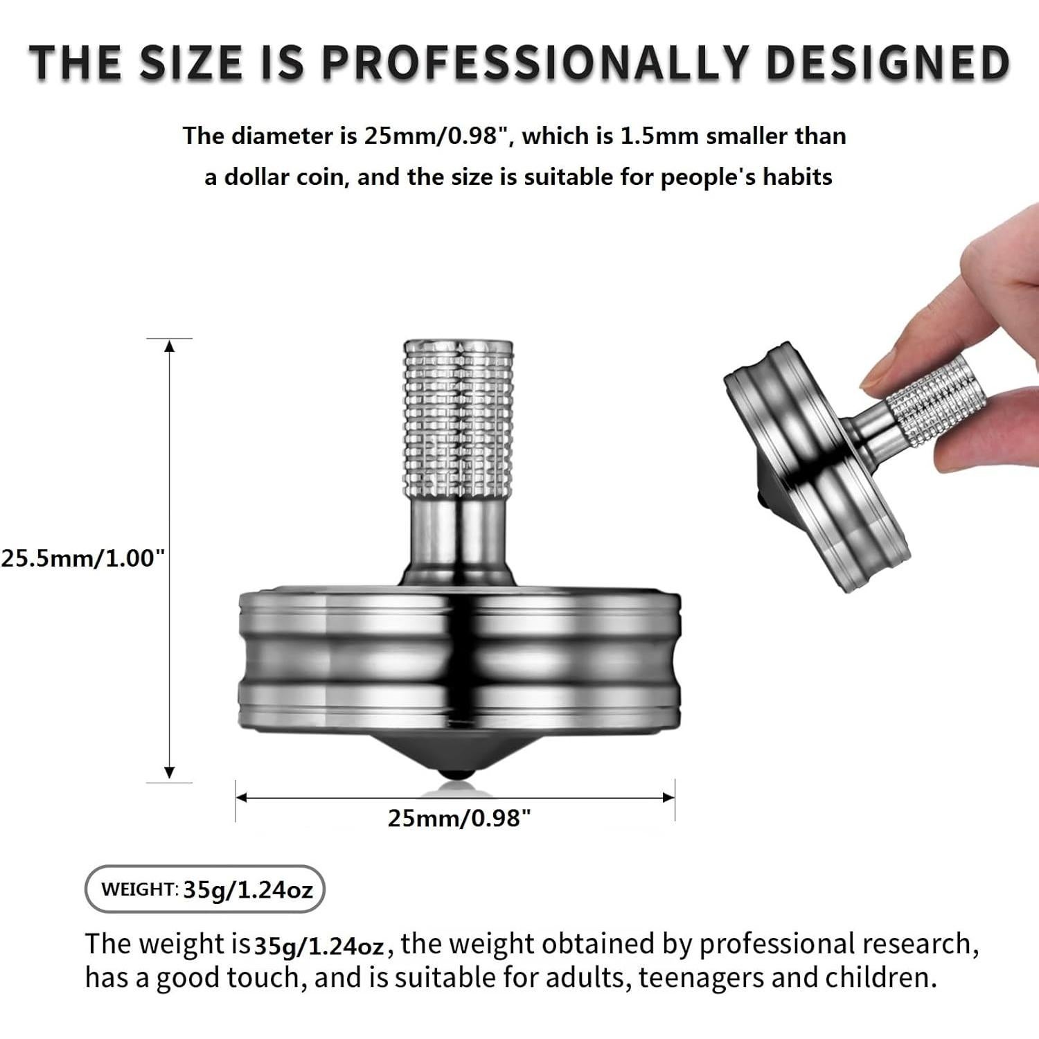 Trompo Giratorio de Acero Inoxidable LOQATIDIS - Plata