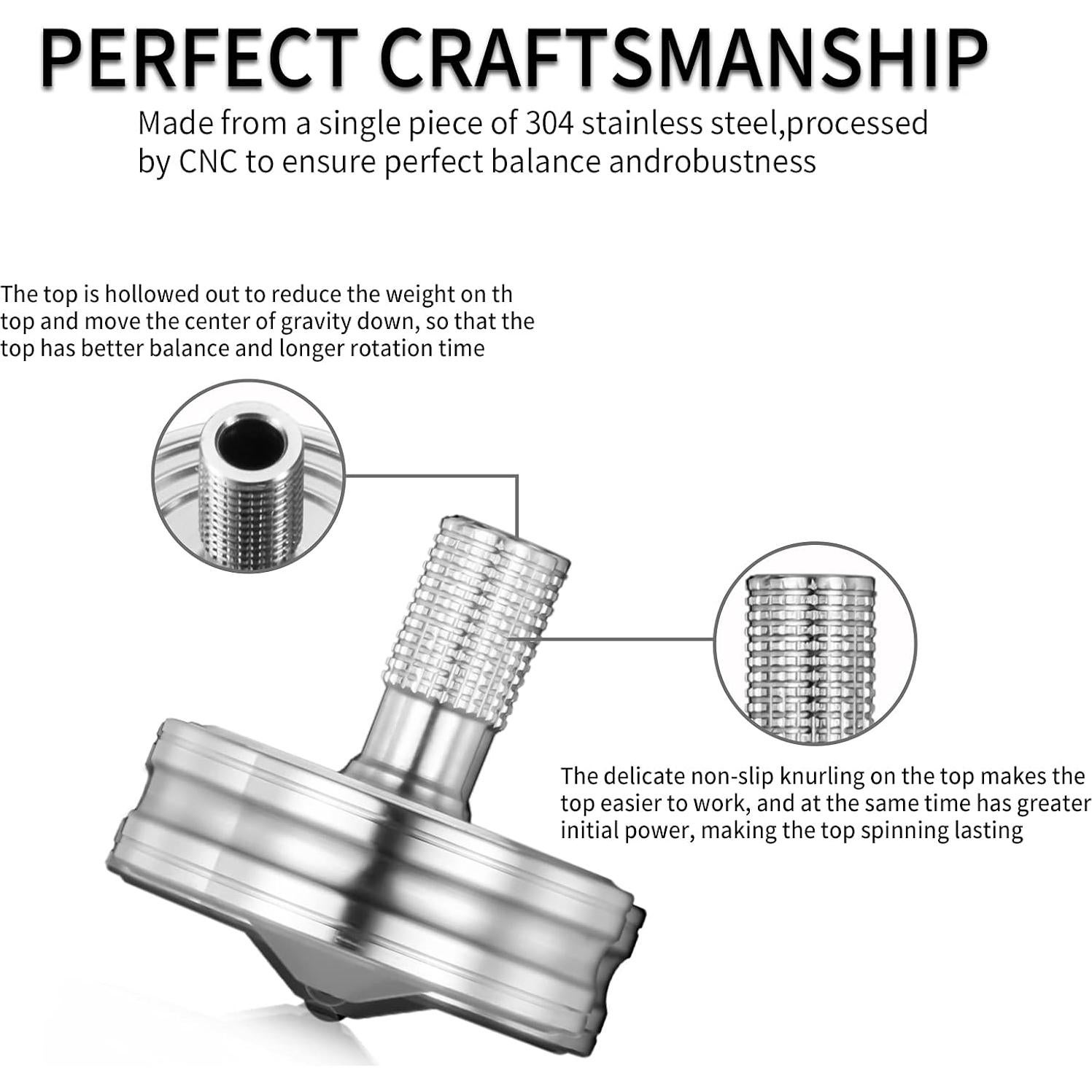Trompo Giratorio de Acero Inoxidable LOQATIDIS - Plata