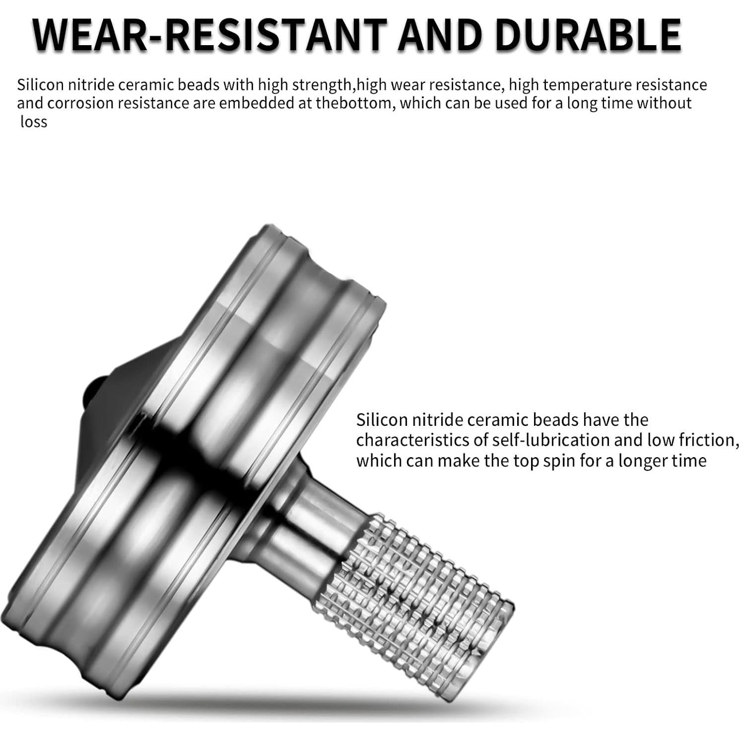 Trompo Giratorio de Acero Inoxidable LOQATIDIS - Plata