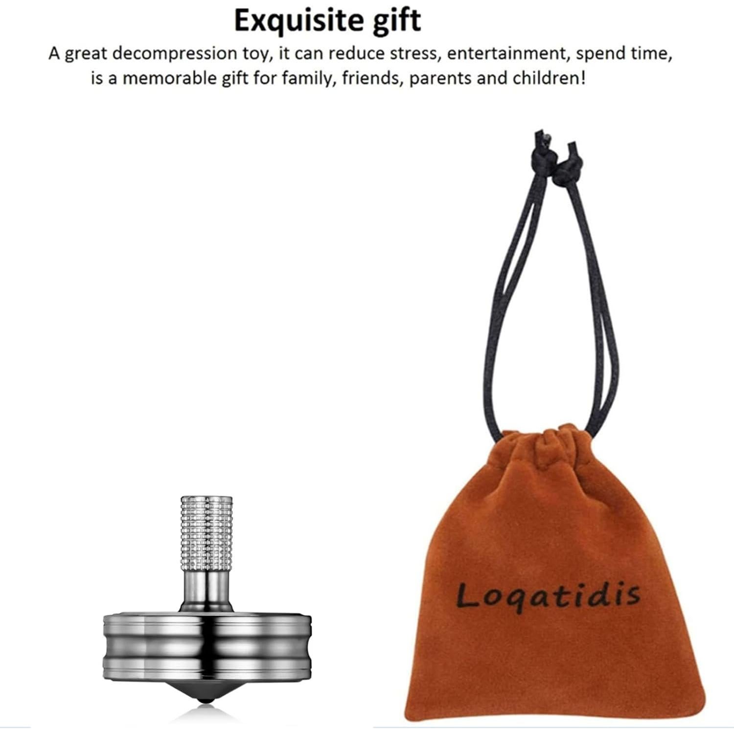 Trompo Giratorio de Acero Inoxidable LOQATIDIS - Plata