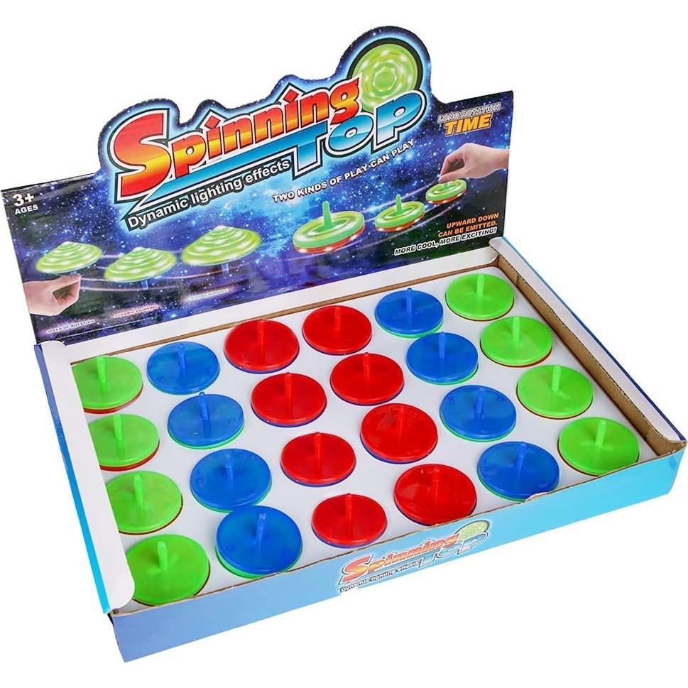 Set de 24 Trompos Mini Giratorios LED Liberty Imports