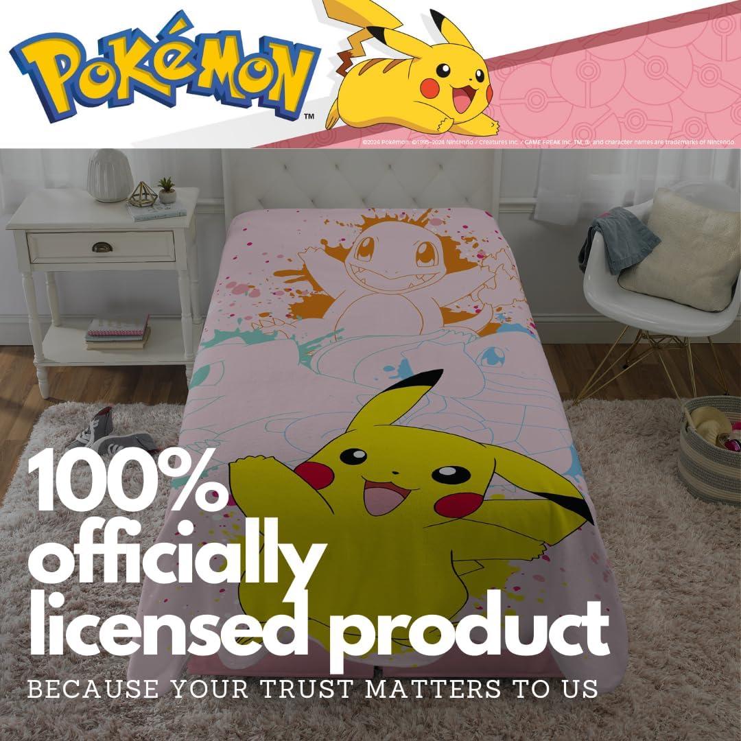 Manta Pokémon Franco Pika Pals 157x229 cm Suave Niños