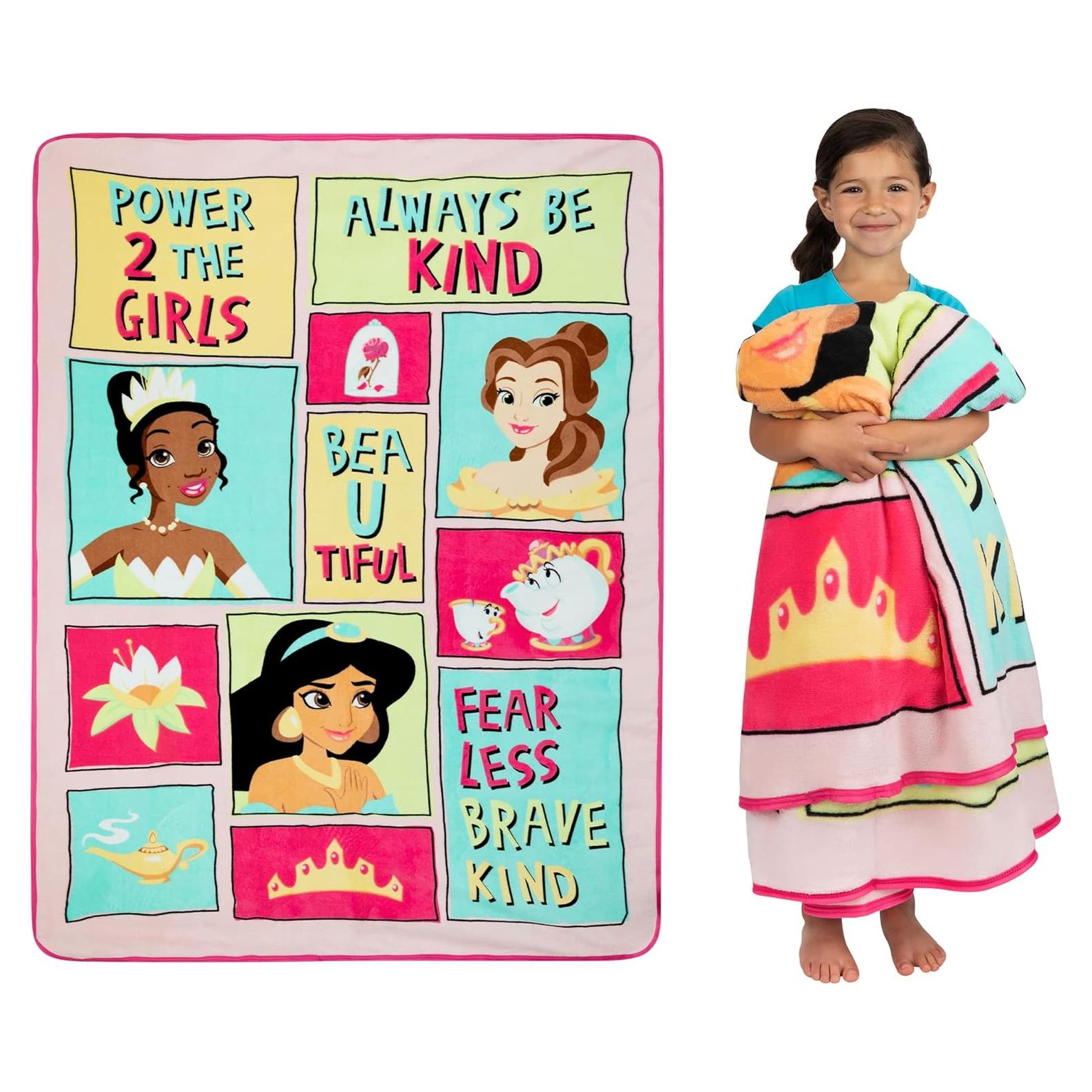 Manta Suave para Niños Disney Princesa 157x229 cm Franco