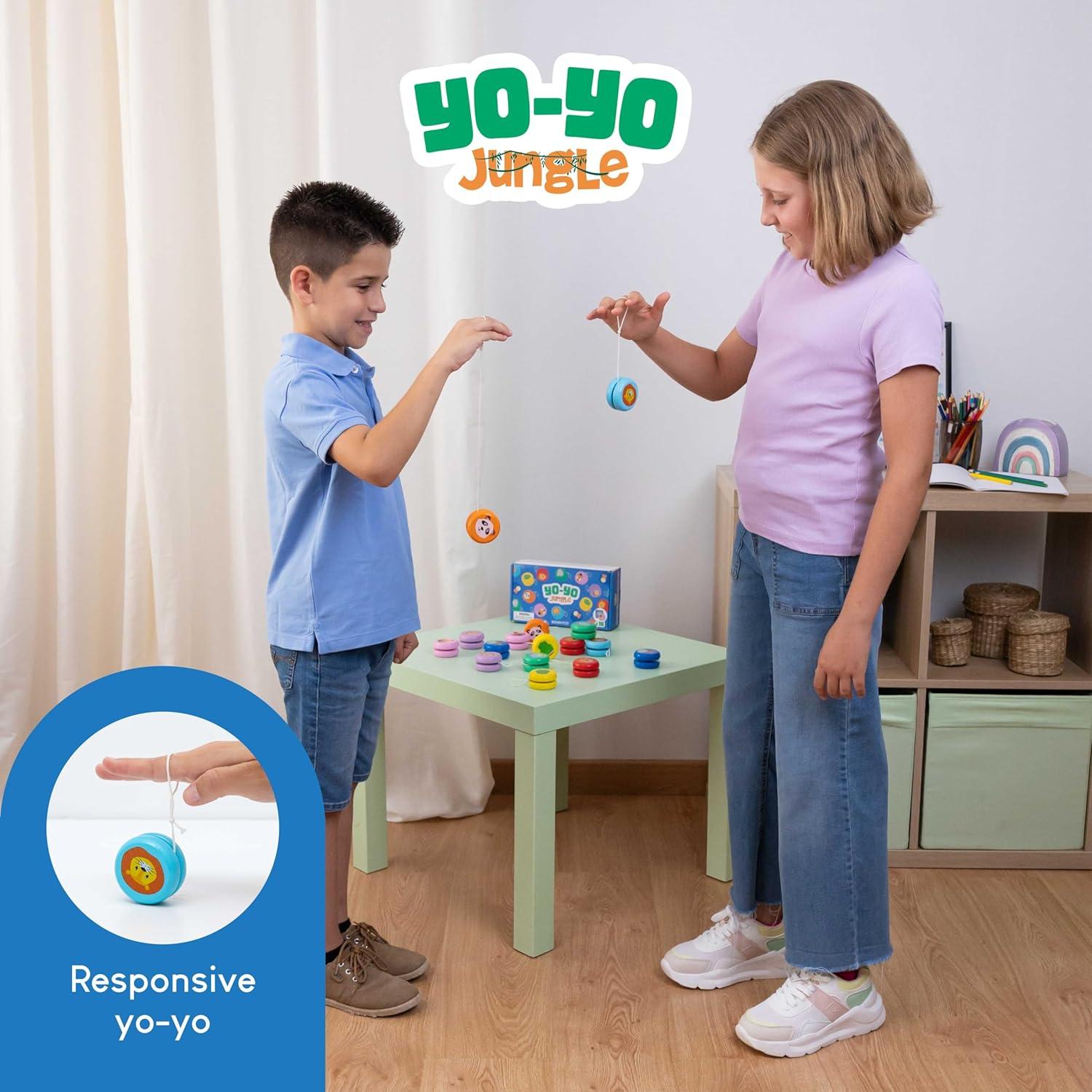 Yo Yo de Madera para Niños Bonnyco - Paquete 16 Animales