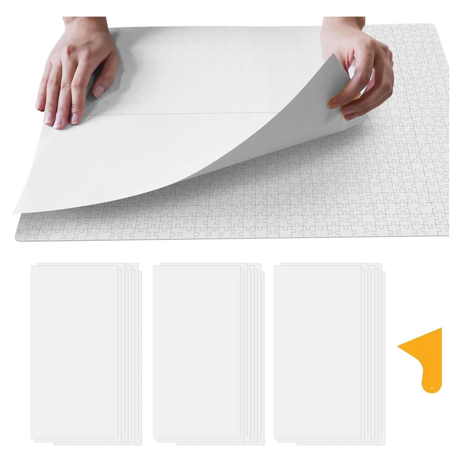 Hojas Adhesivas ALL4JIG para Rompecabezas 1000-3000 Piezas - 24 Pack