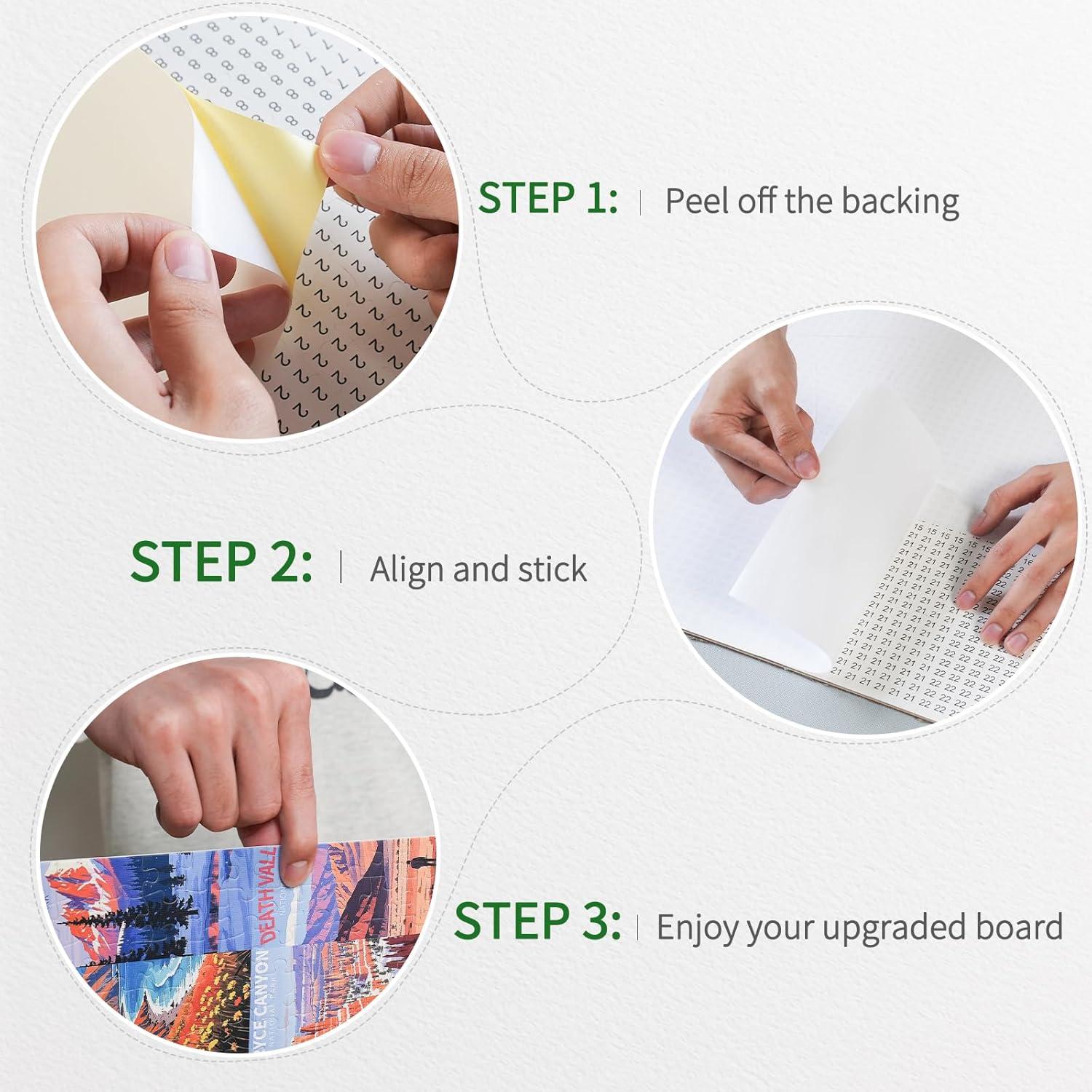 Hojas Adhesivas ALL4JIG para Rompecabezas 1000-3000 Piezas - 24 Pack