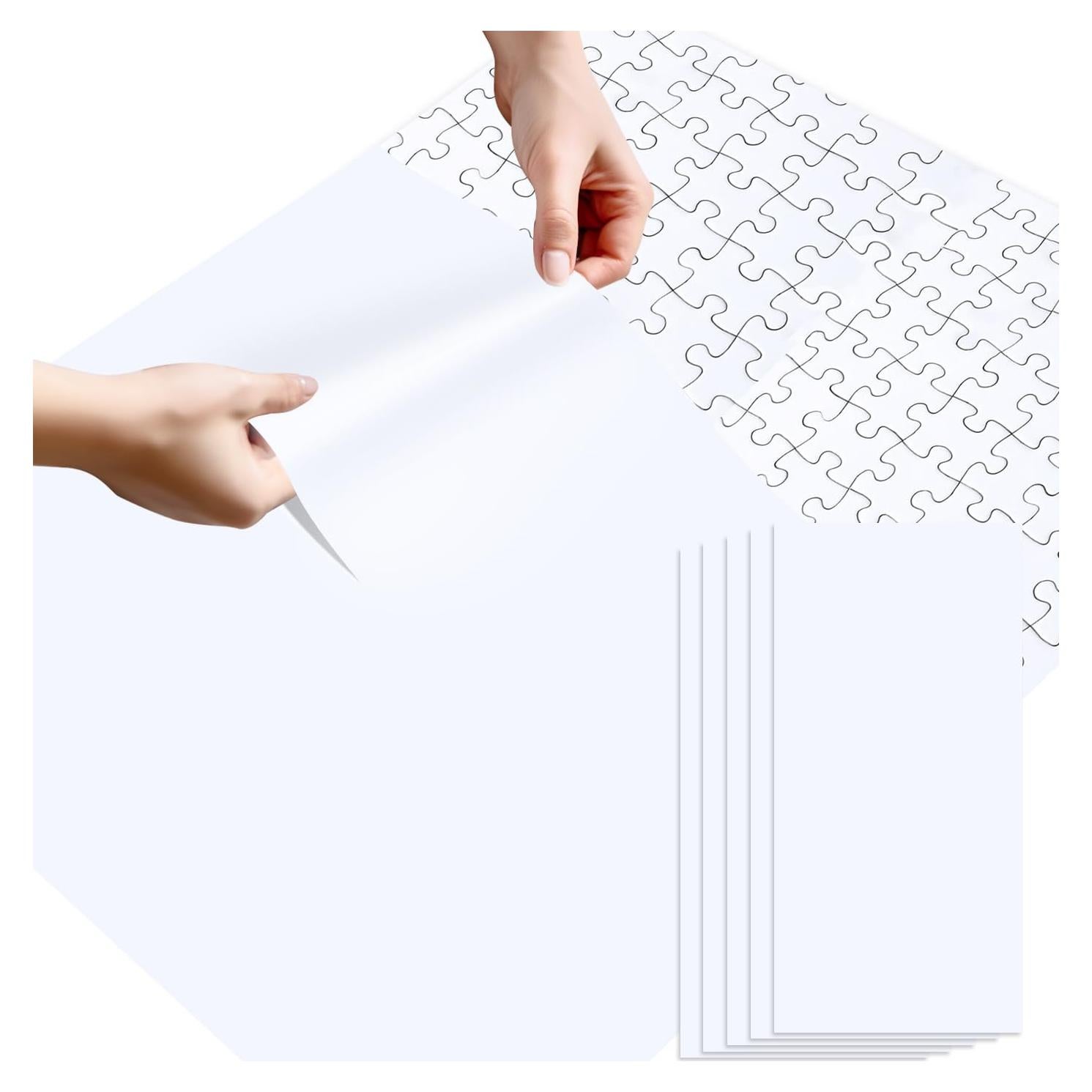 HEIPINIUYE 6 Puzzle Saver Sheets Peel and Stick, Preserve 1 × 1000 Pieces Jigsaw Puzzles, Puzzle Glue Sheets for Easy Framing of Finished Puzzles