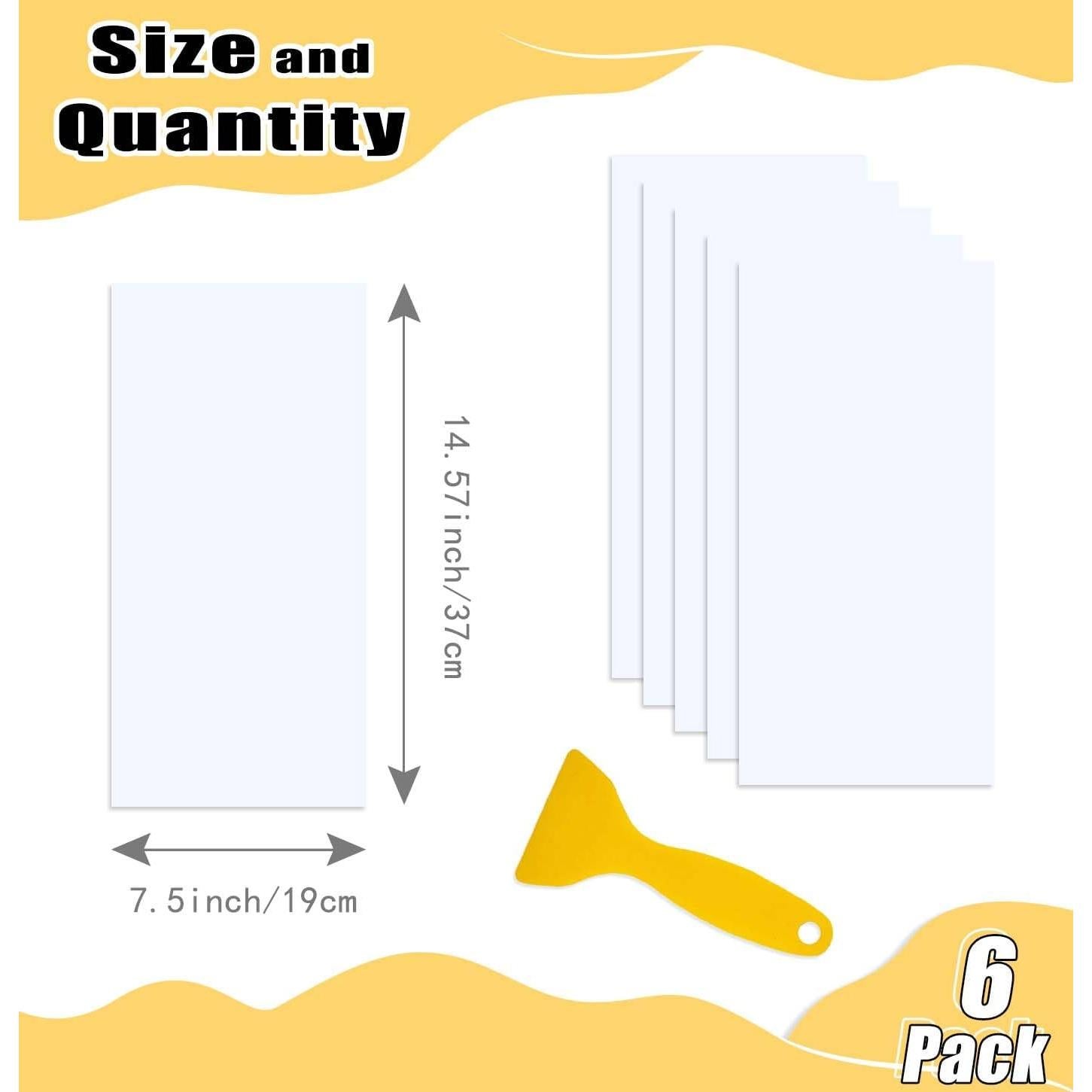 HEIPINIUYE 6 Puzzle Saver Sheets Peel and Stick, Preserve 1 × 1000 Pieces Jigsaw Puzzles, Puzzle Glue Sheets for Easy Framing of Finished Puzzles