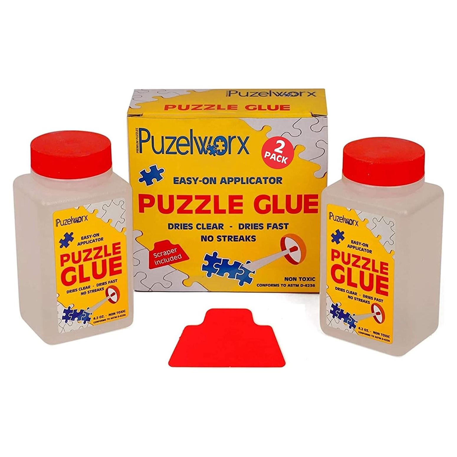Pegamento para Rompecabezas PuzzleWorx 240 ml, Paquete de 2