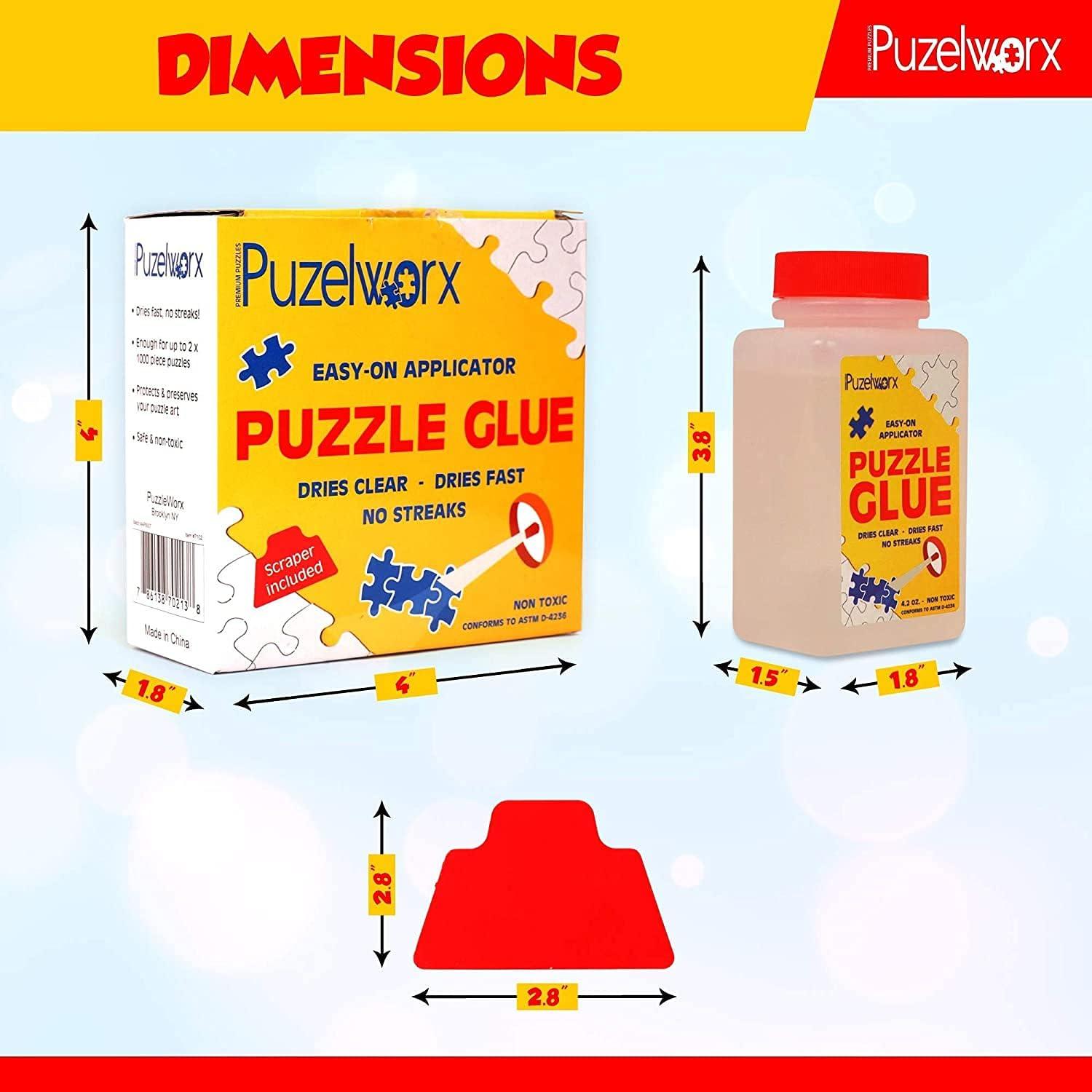 Pegamento para Rompecabezas PuzzleWorx 240 ml, Paquete de 2
