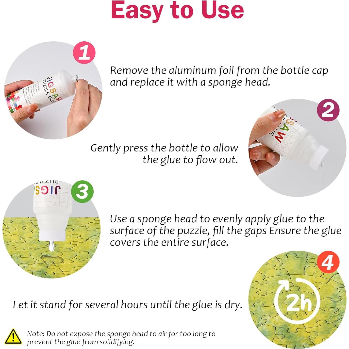 Kit de 2 Pegamentos para Rompecabezas Faburo 240ml Transparente