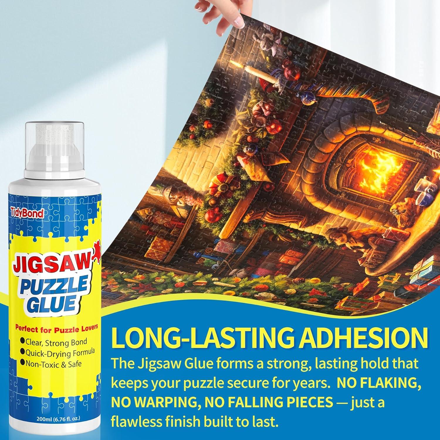 Pegamento para Rompecabezas TidyBond 200ml - Secado Rápido y No Tóxico