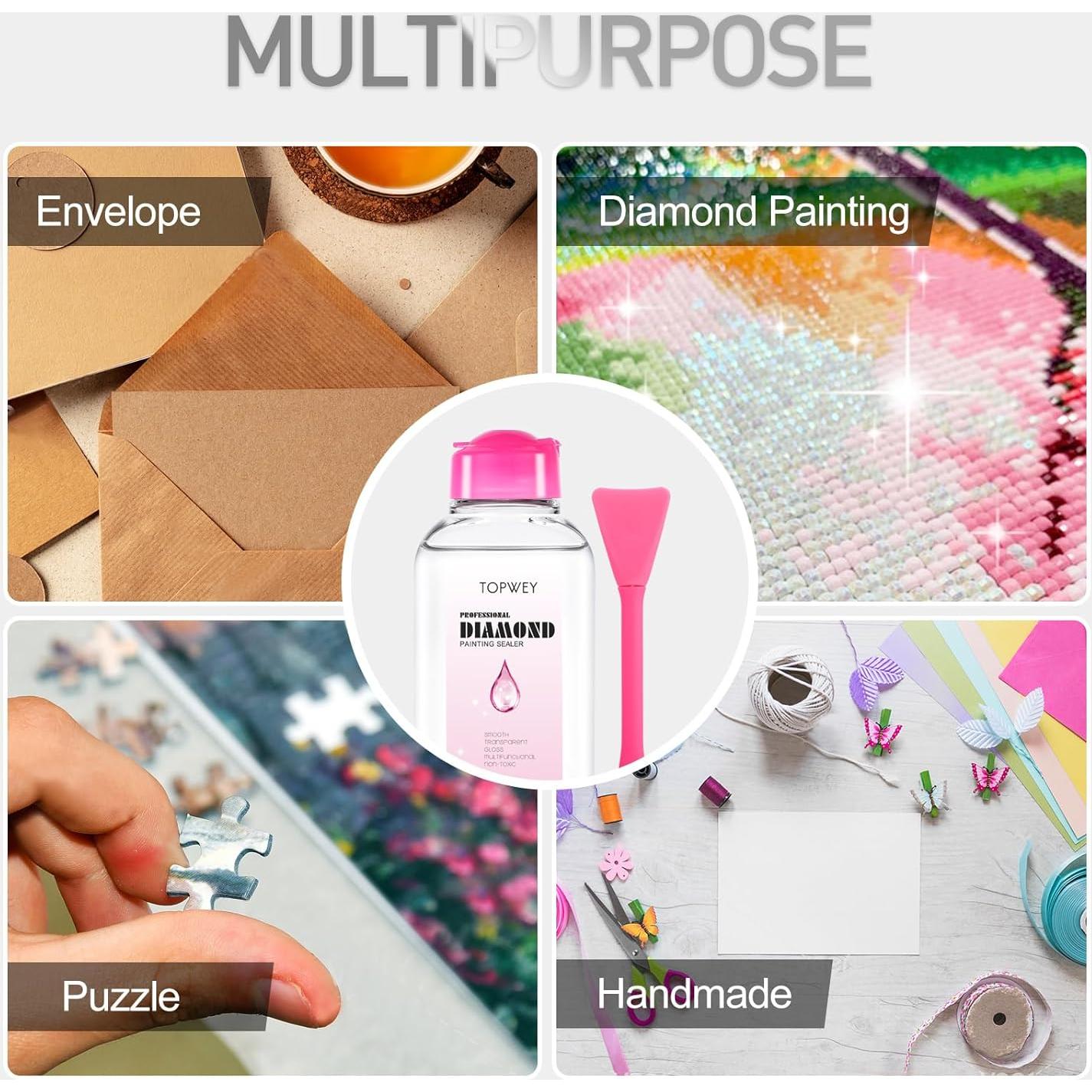 Sellador de Pintura de Diamante Topwey - 3 x 125 ml, No Tóxico