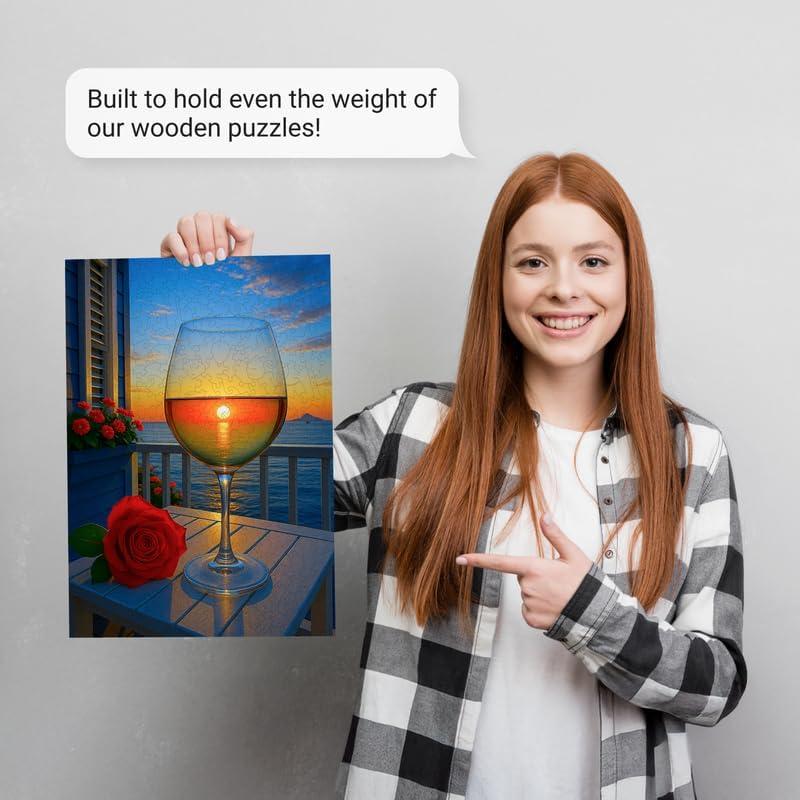 Hojas Adhesivas para Puzzles LEOGOR - 12 Hojas 25.9 x 18 cm