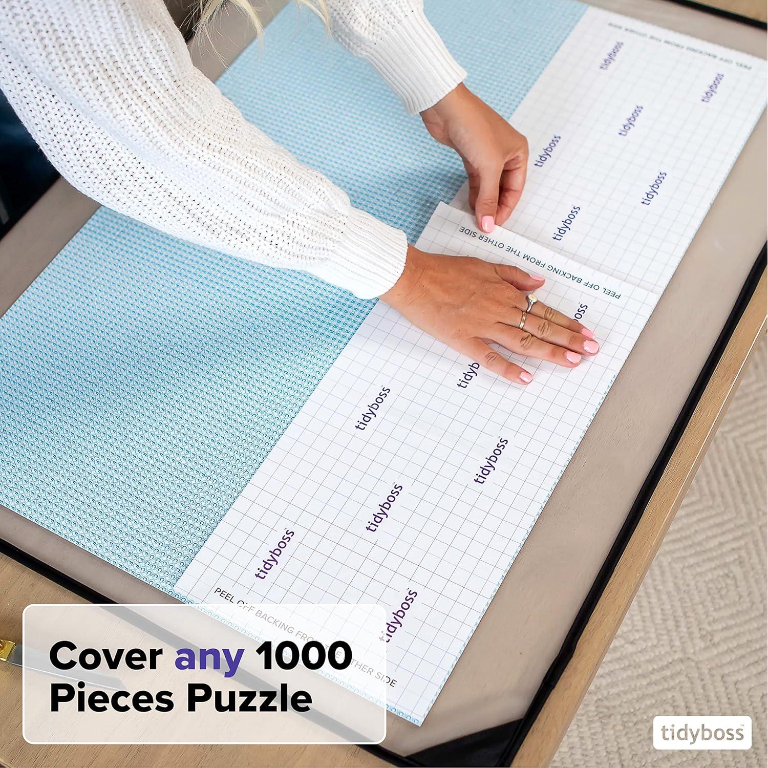 Paquete de 6 Hojas de Pegamento para Rompecabezas Tidyboss 1000 Piezas