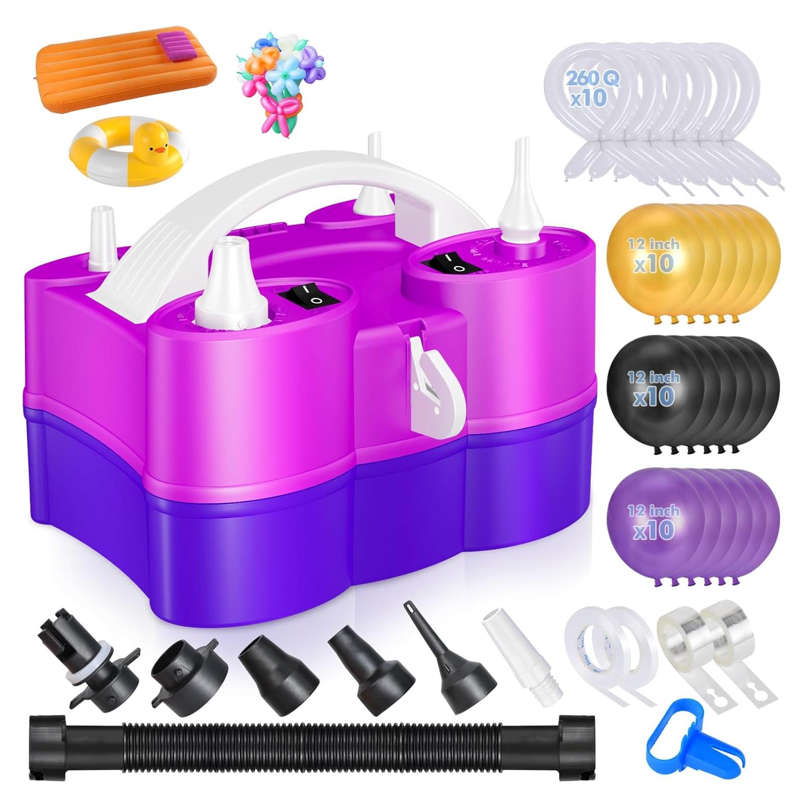 Bomba de aire eléctrica jojnawa 3 en 1 para globos y flotadores