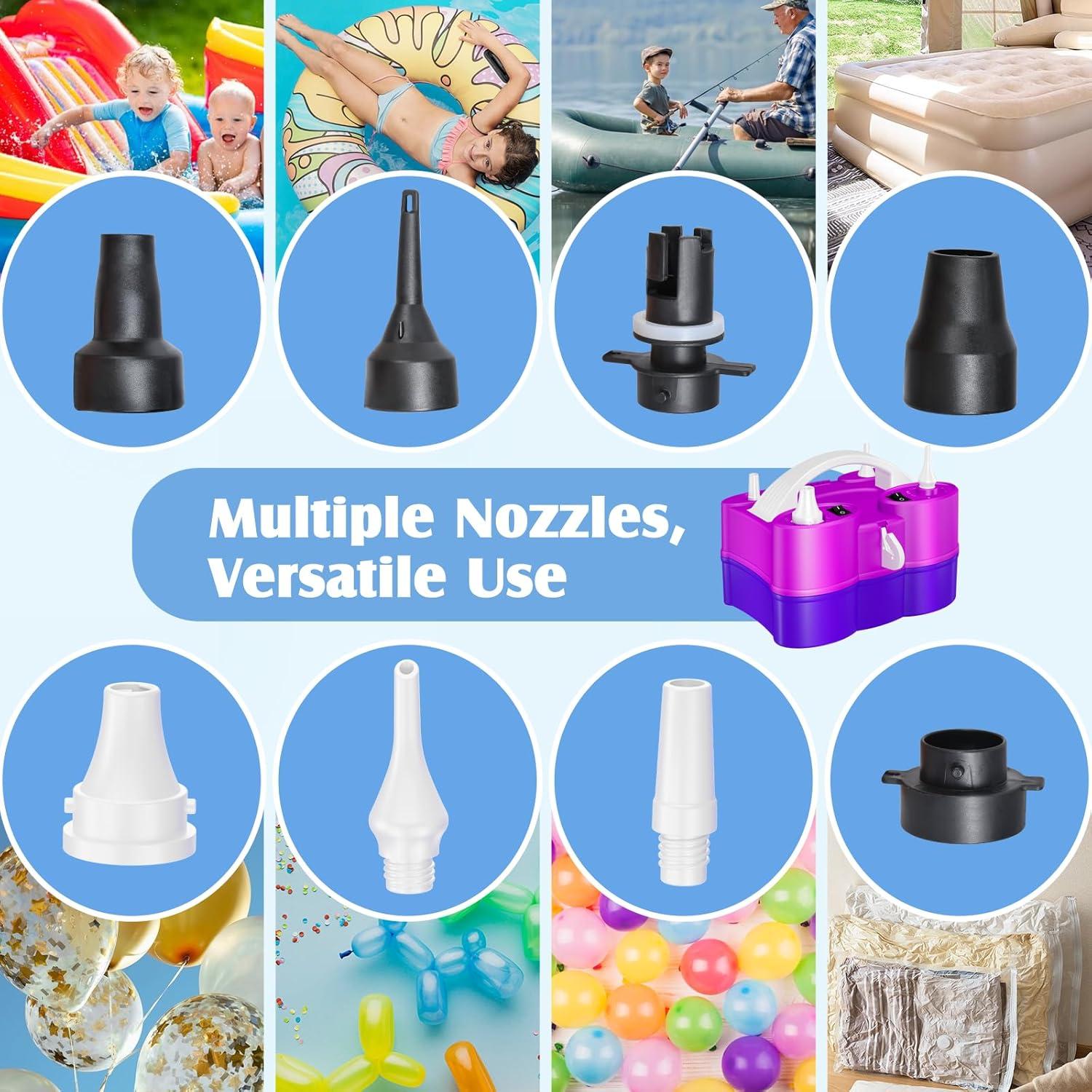 Bomba de aire eléctrica jojnawa 3 en 1 para globos y flotadores