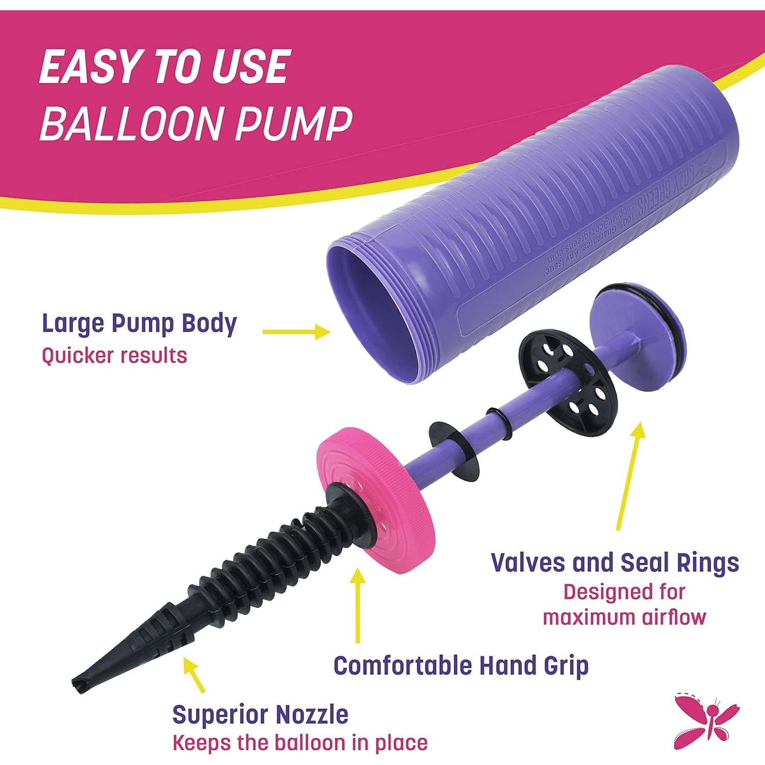 Bomba de Globo Manual COZY GREENS - Paquete de 2, Ergonomía