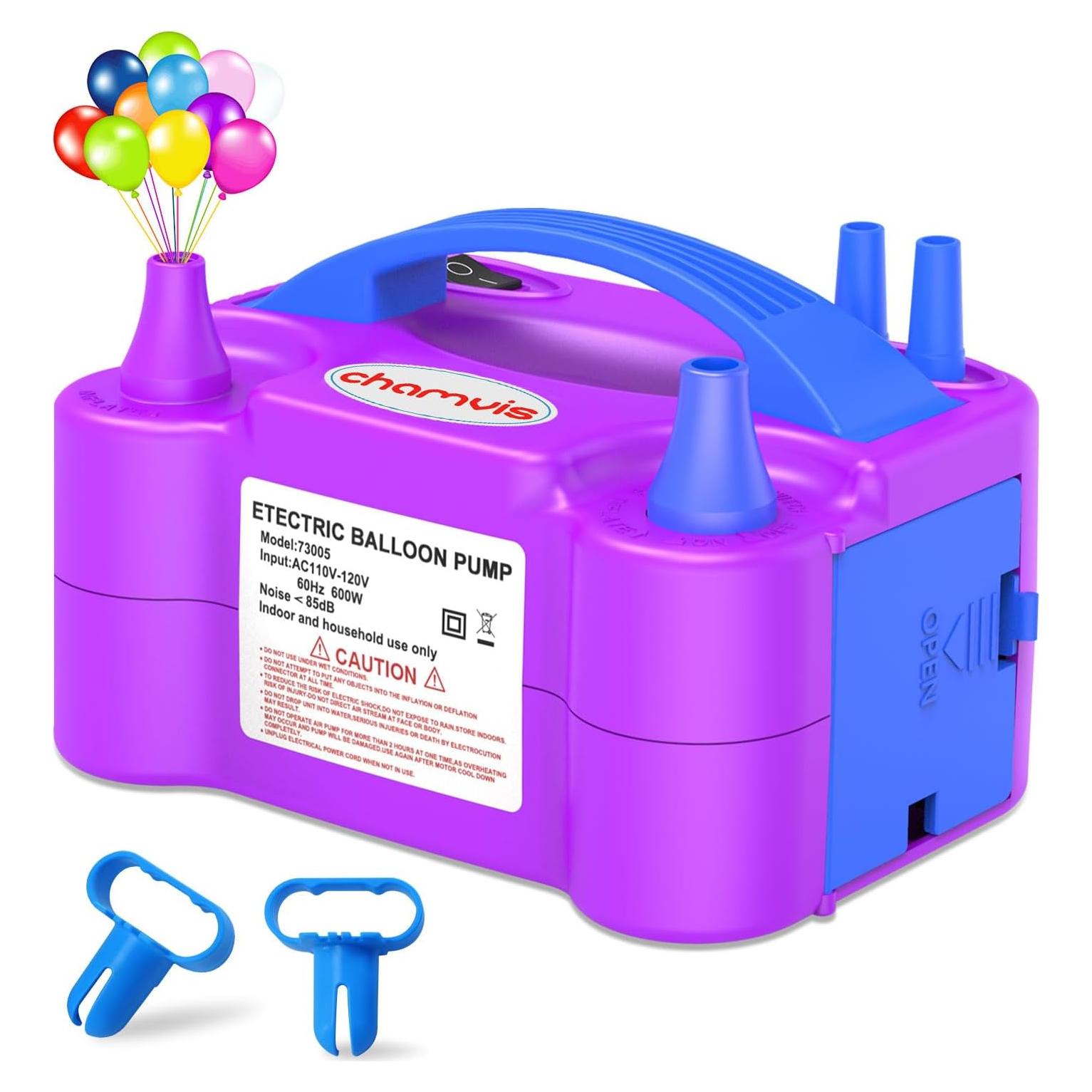 Bomba de globo eléctrica Chamvis 600W, inflado rápido y fácil