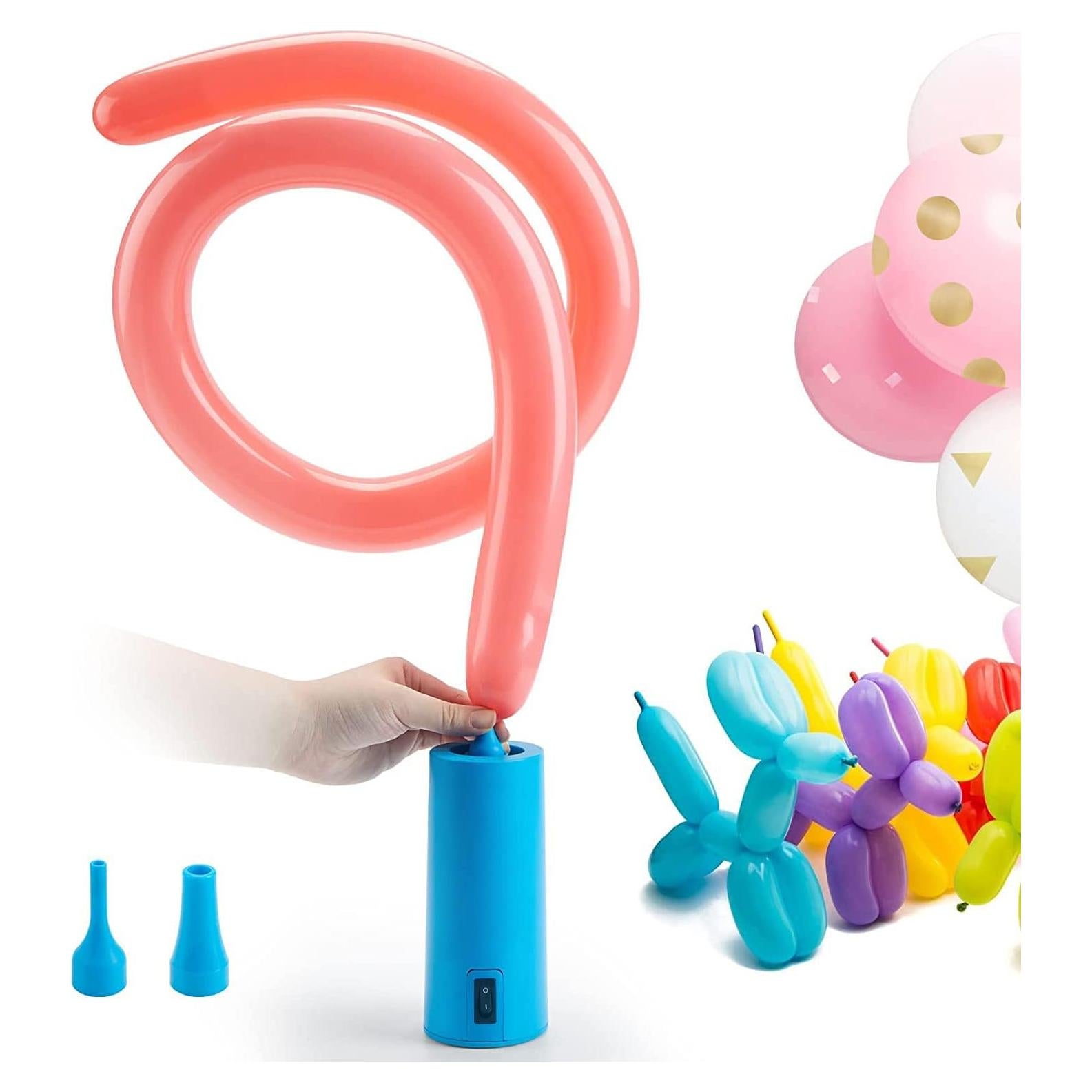 Bomba de Aire Eléctrica Birodeko Azul Cielo para Globos