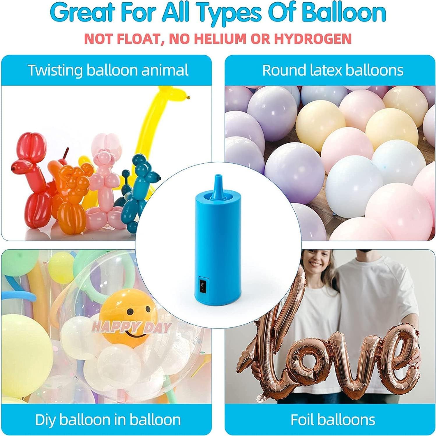 Bomba de Aire Eléctrica Birodeko Azul Cielo para Globos