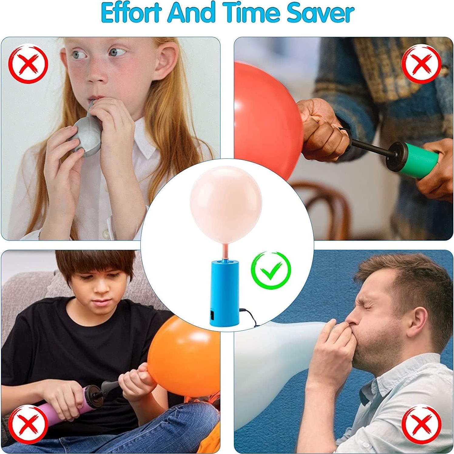 Bomba de Aire Eléctrica Birodeko Azul Cielo para Globos