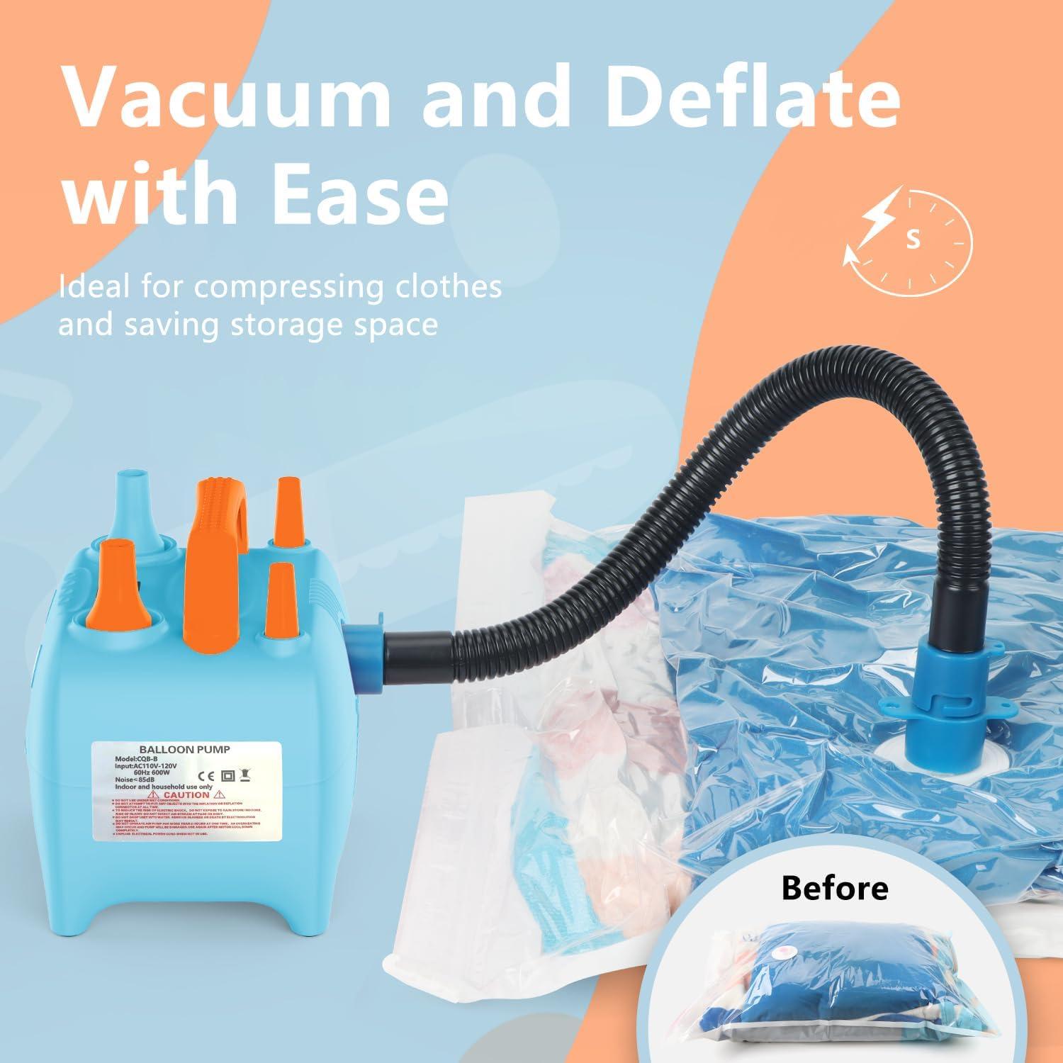 Bomba de globo eléctrica OWill CQB-B 600W portátil azul