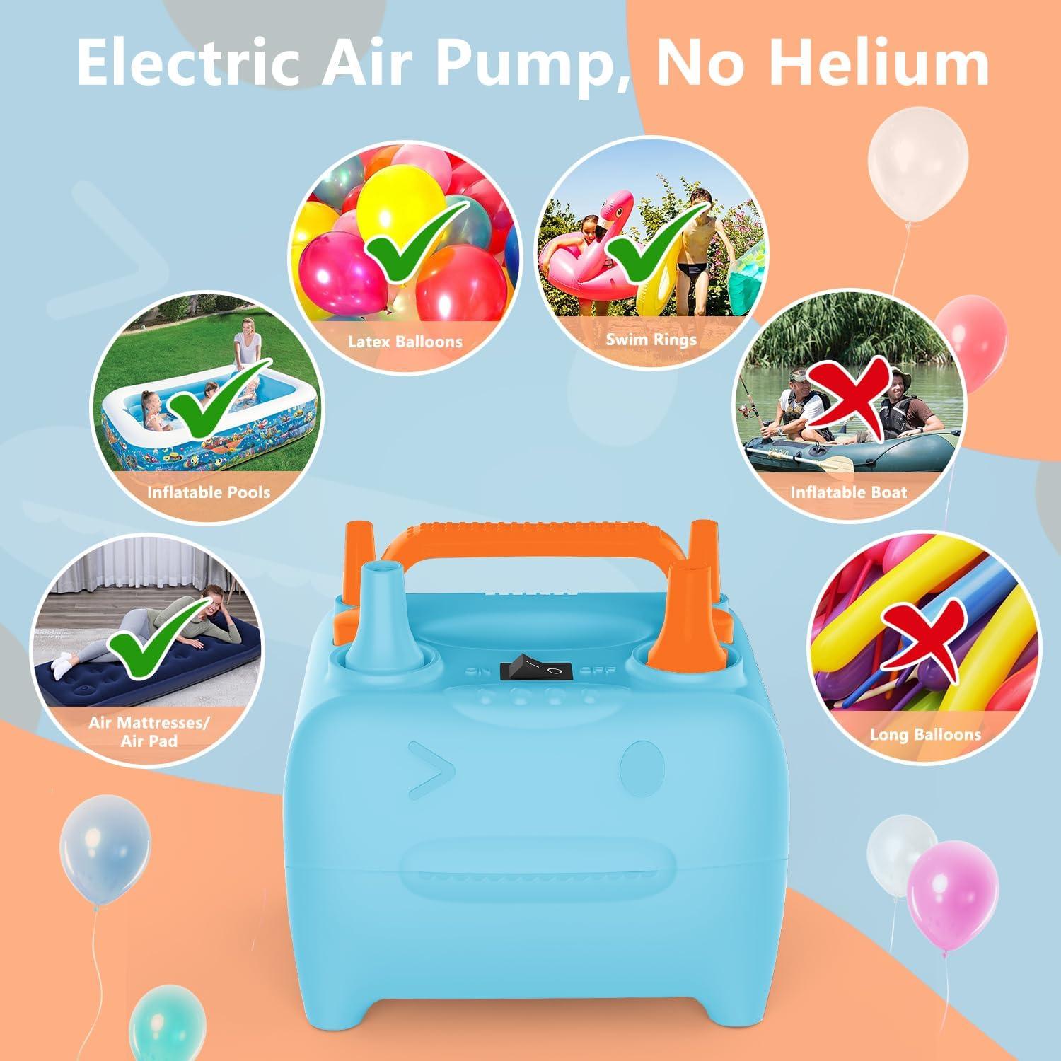 Bomba de globo eléctrica OWill CQB-B 600W portátil azul