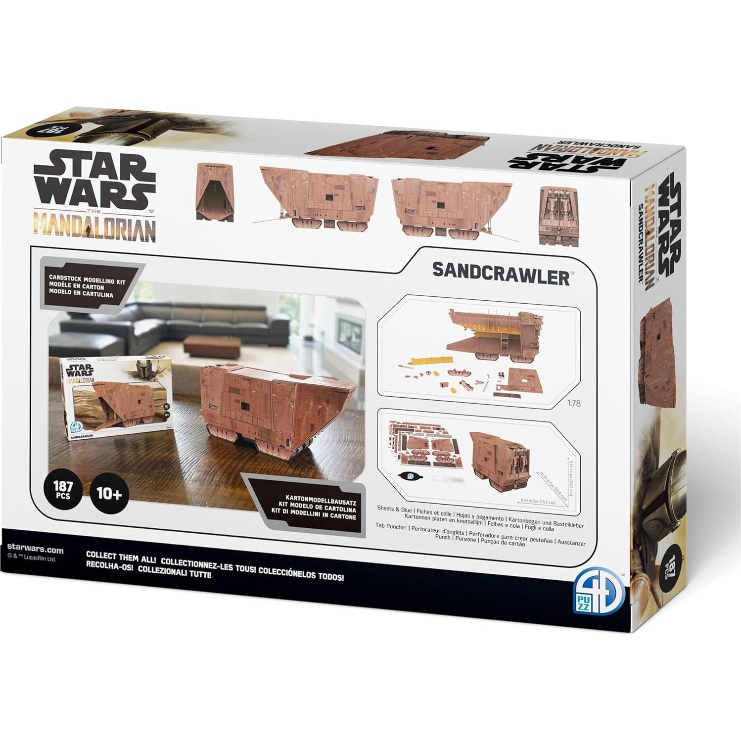 Kit de Modelo 3D Papel Star Wars 4D Cityscape Mandalorian