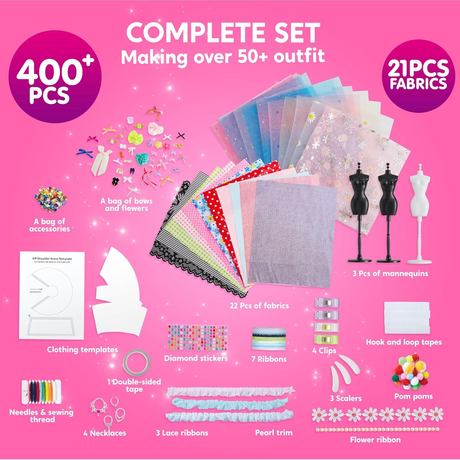 Kits de Manualidades de Moda Klever 400 Piezas para Niñas 8+