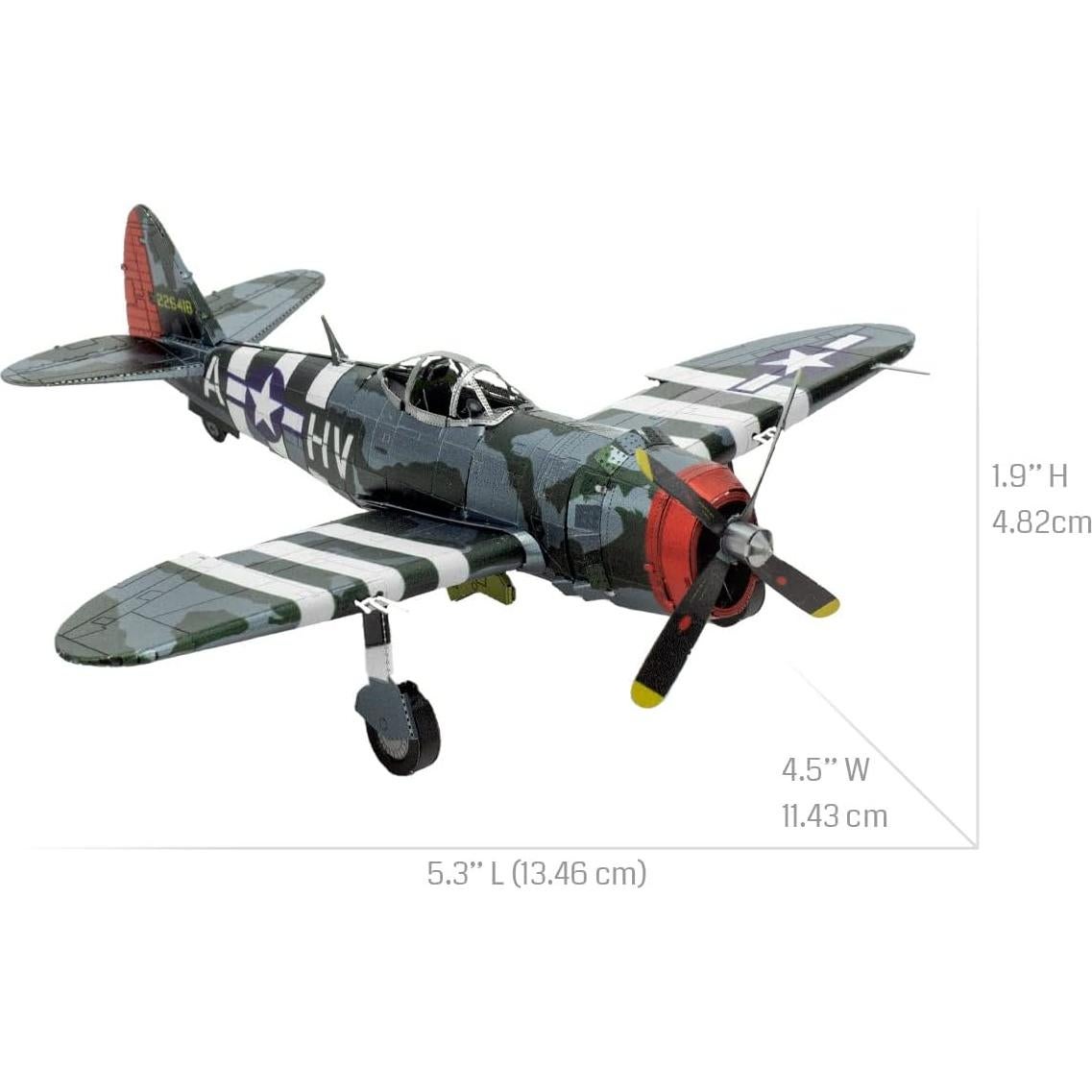 Kit de Modelo 3D de Metal P-47 Thunderbolt Metal Earth