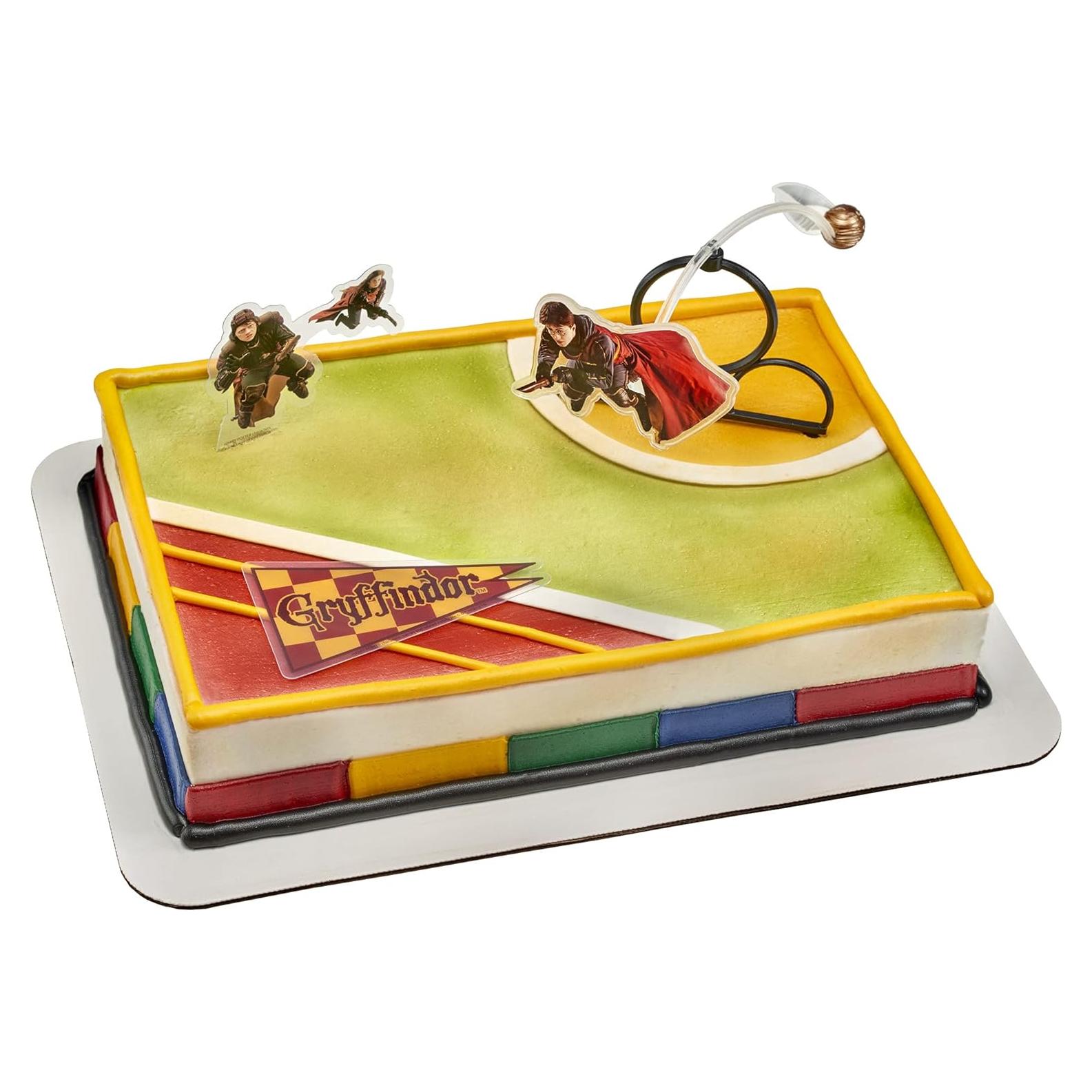 DecoSet Harry Potter Quidditch Chase - Decoración Pastel 3 Piezas