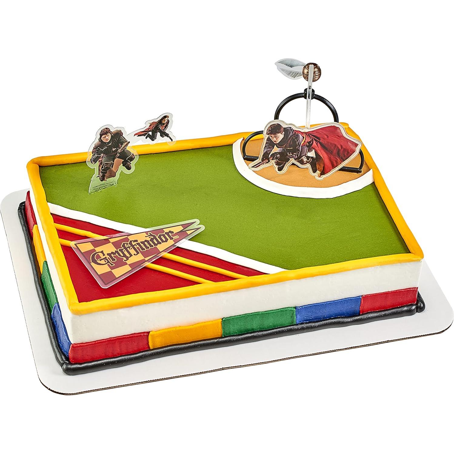 DecoSet Harry Potter Quidditch Chase - Decoración Pastel 3 Piezas
