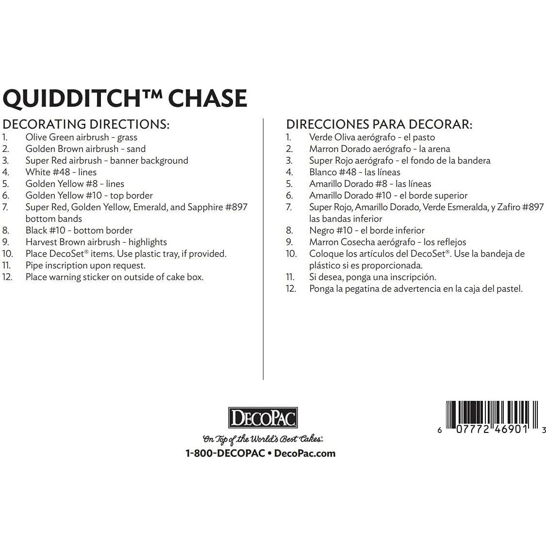 DecoSet Harry Potter Quidditch Chase - Decoración Pastel 3 Piezas