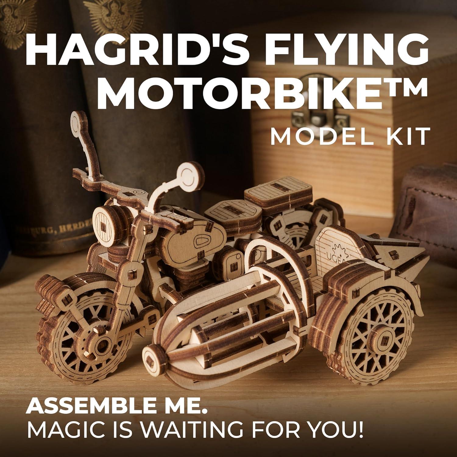 Puzzle 3D UGEARS Motocicleta Voladora de Hagrid - Modelo Mini