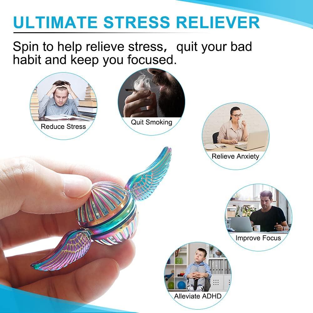 Spinner de Fidget Dorado Gamtec - Alivio de Estrés y Concentración