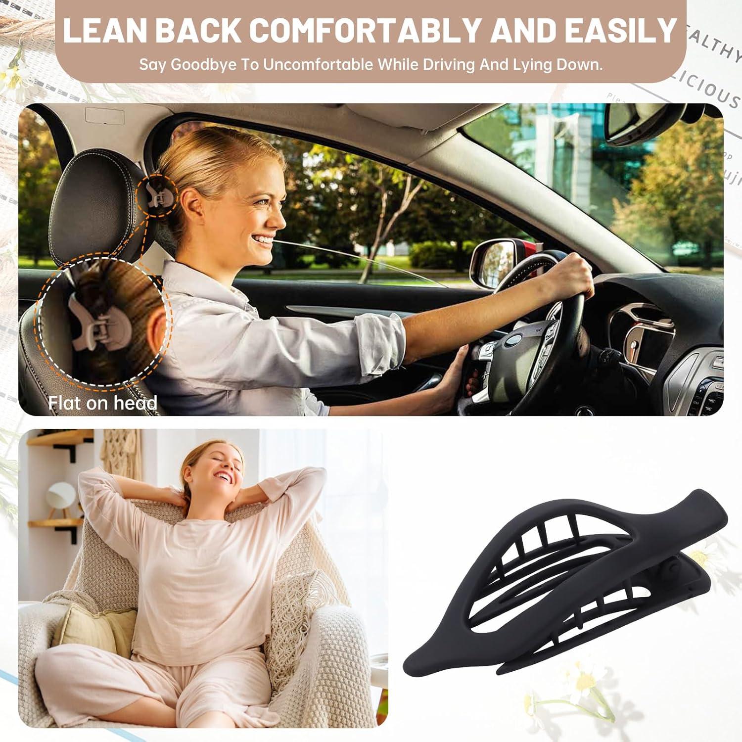 Pinzas para el cabello AWAYTR - 6 piezas mate planas 11.68 cm