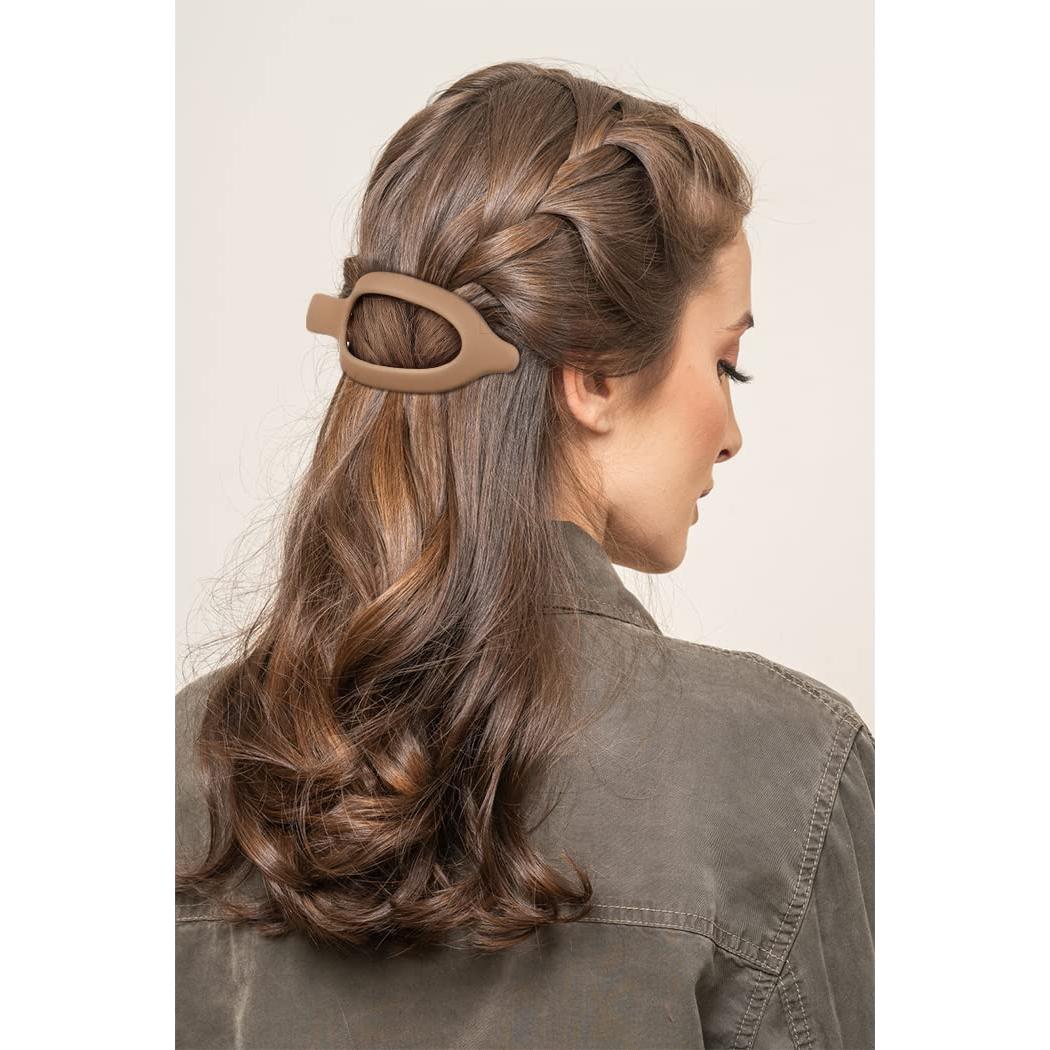 Pinzas Planas para Cabello Atoden - 3 Pcs, 11.94 cm, Antideslizantes