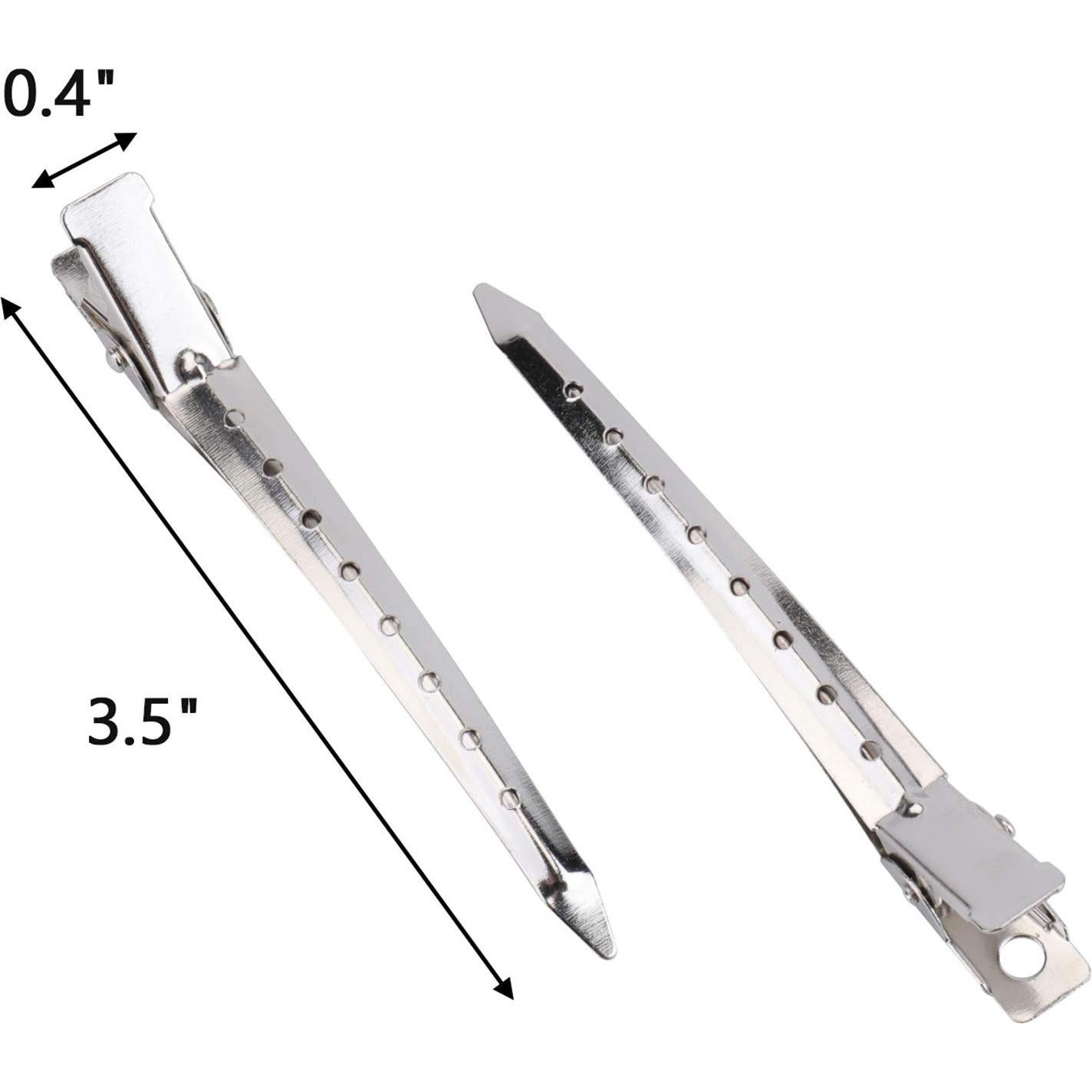 Clips de Pelo Duck Bill Hedume 200 Piezas 8.89 cm Metal