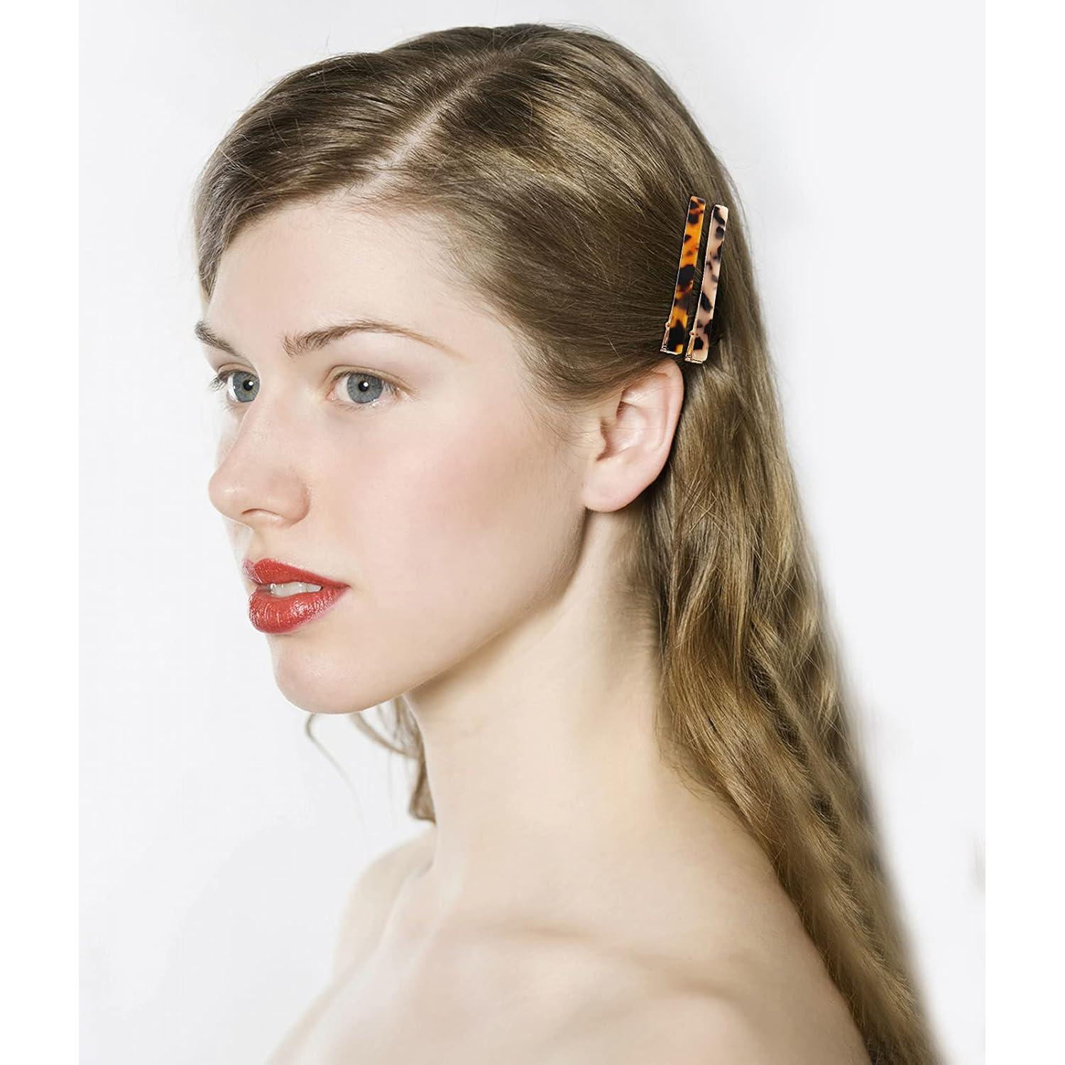 Clips para el Cabello Cobahom 6 Pcs Estampado de Leopardo