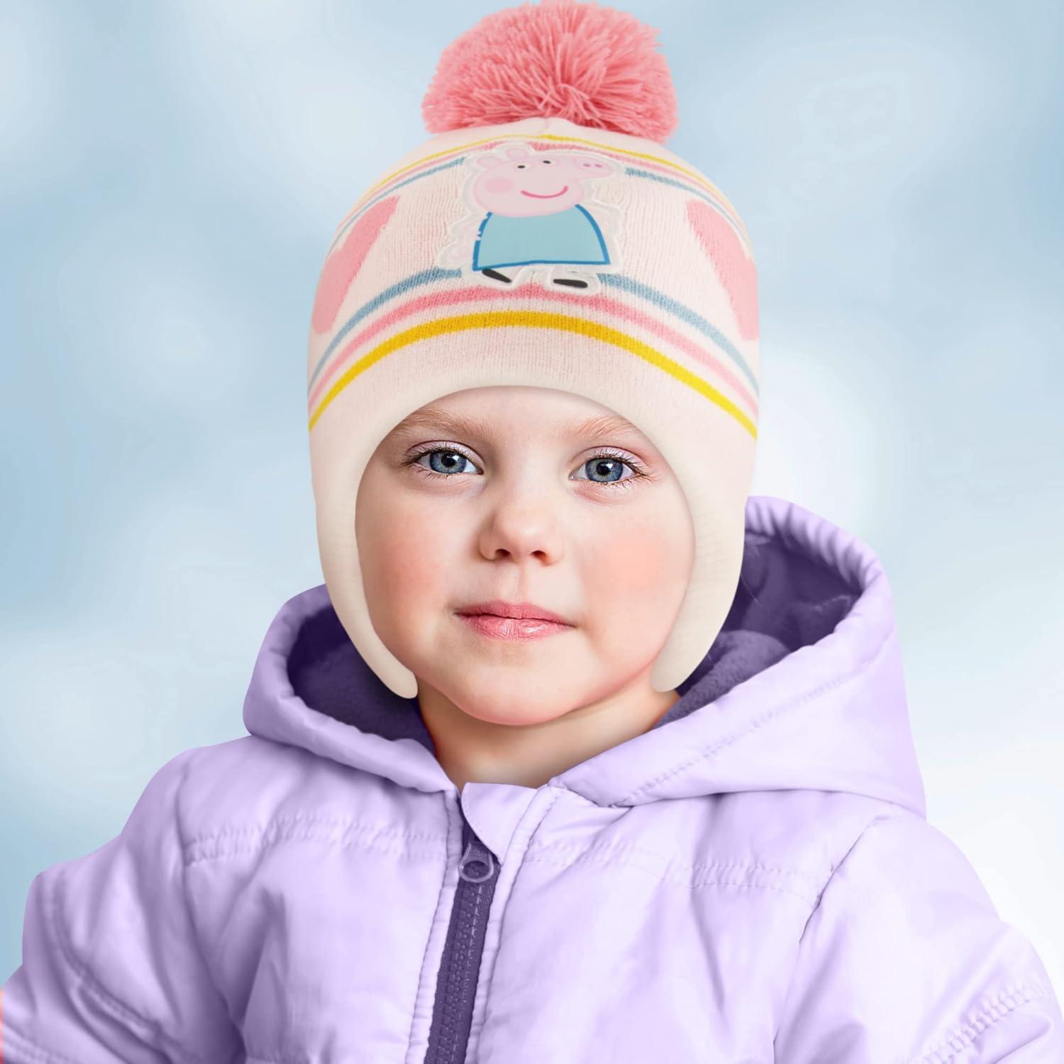 Gorro de invierno Hasbro Peppa Pig + Guantes para bebés