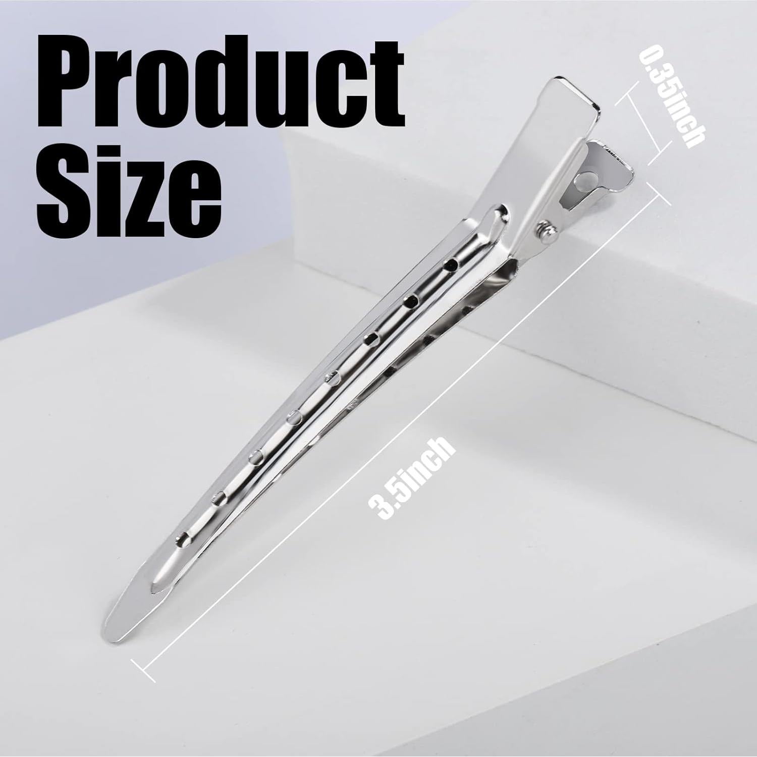 Clips de Pico de Pato YGDZ 30pcs 8.9cm Metal Plata