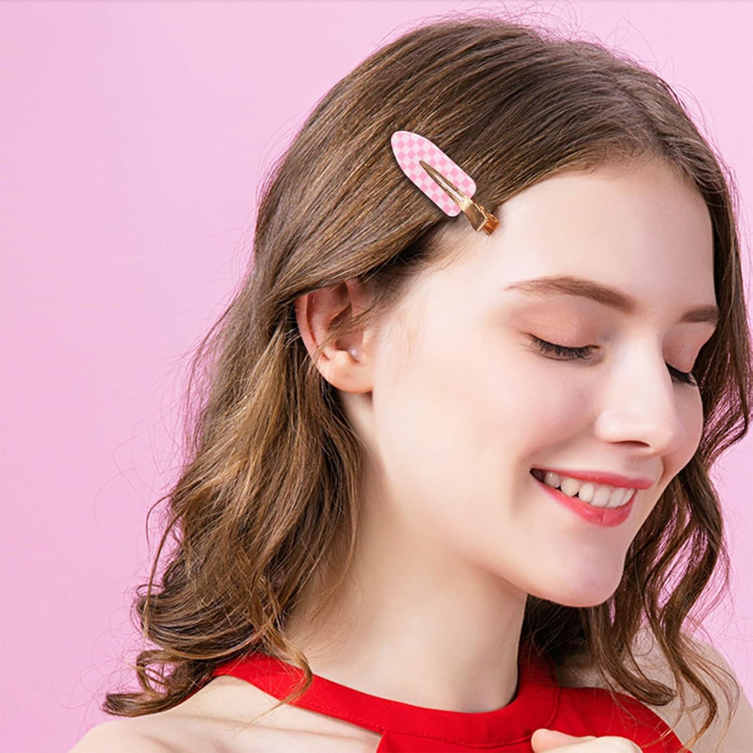 9 Clips para el Cabello Sin Doblado KesaPlan - Coloridos y Ligeros