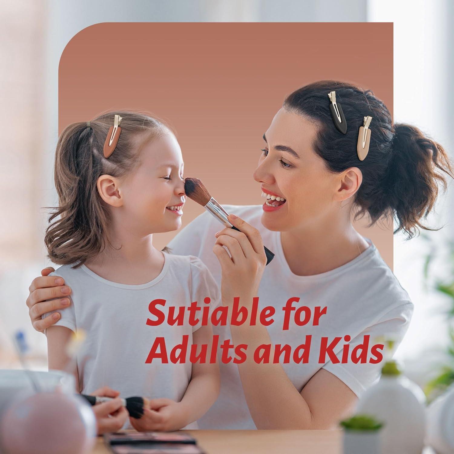 Set de 8 Clips para el Cabello YIERSO Sin Marcas Café Negro